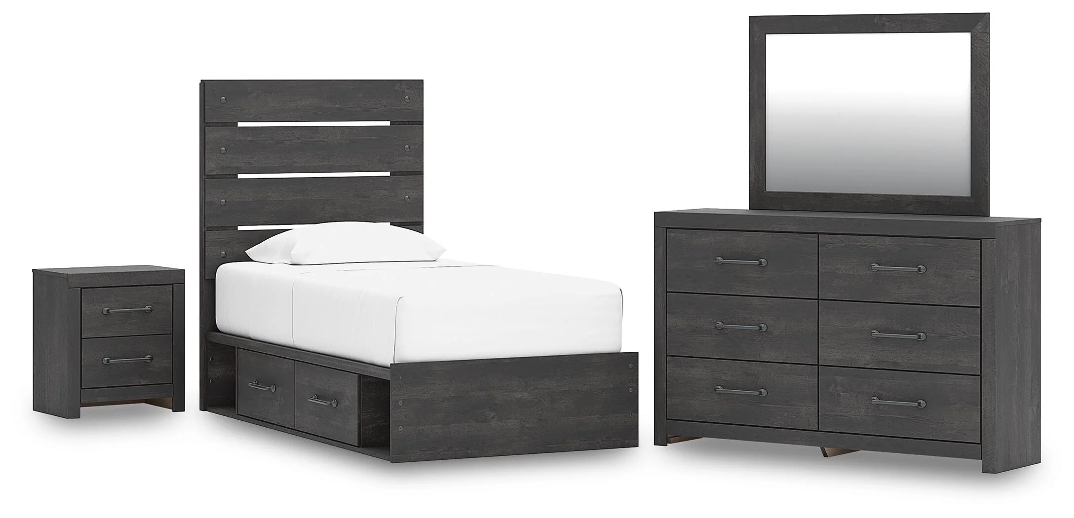 Hollivern Panel Storage Bed Bedroom Set - Image 7