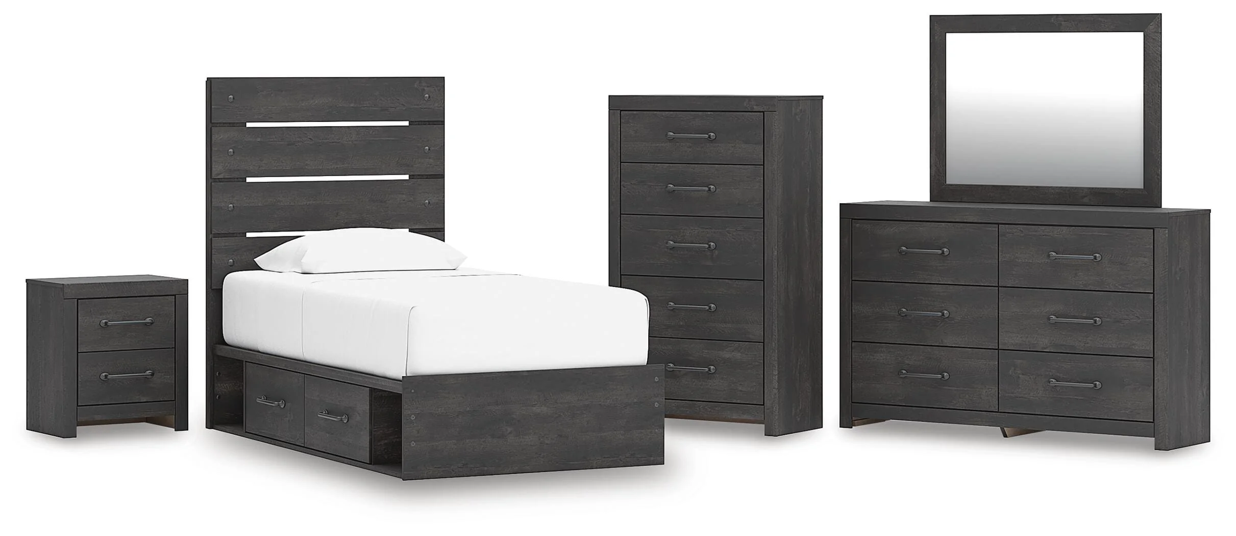 Hollivern Panel Storage Bed Bedroom Set - Image 8