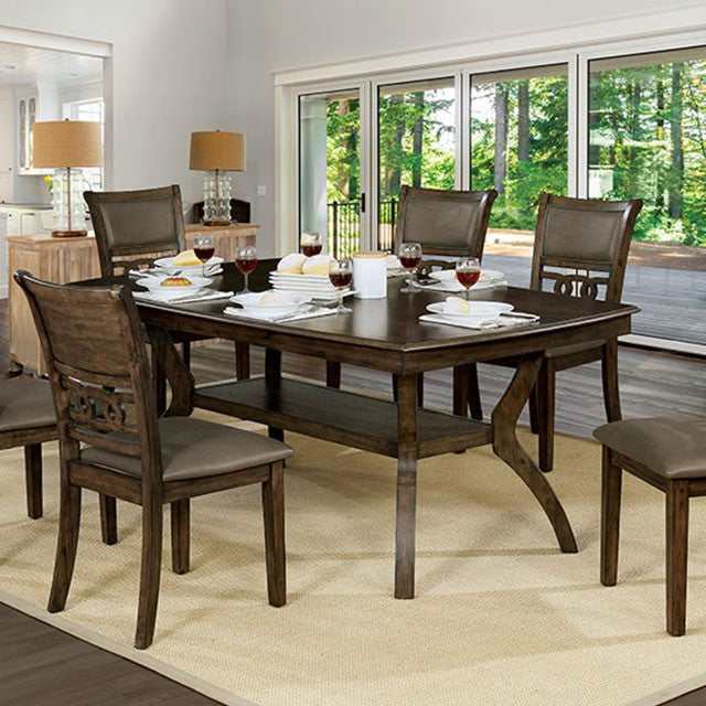 Holly Antique Walnut/Warm Gray Dining Table - Image 2