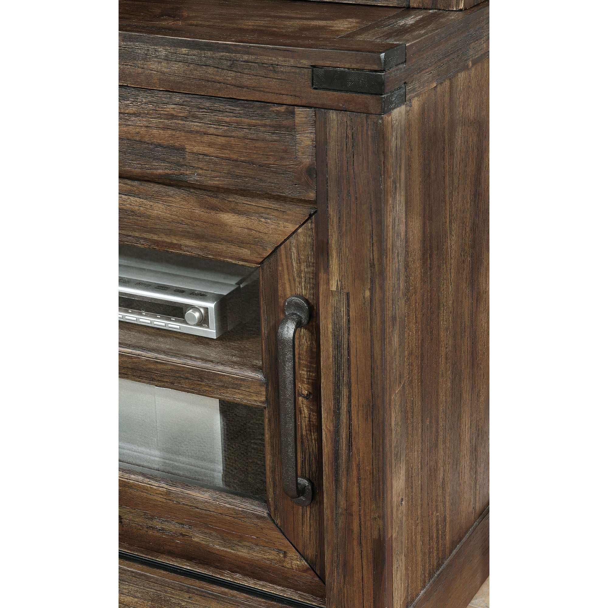 Hopkins Wire Brushed Dark Walnut 72" TV Console - Image 3