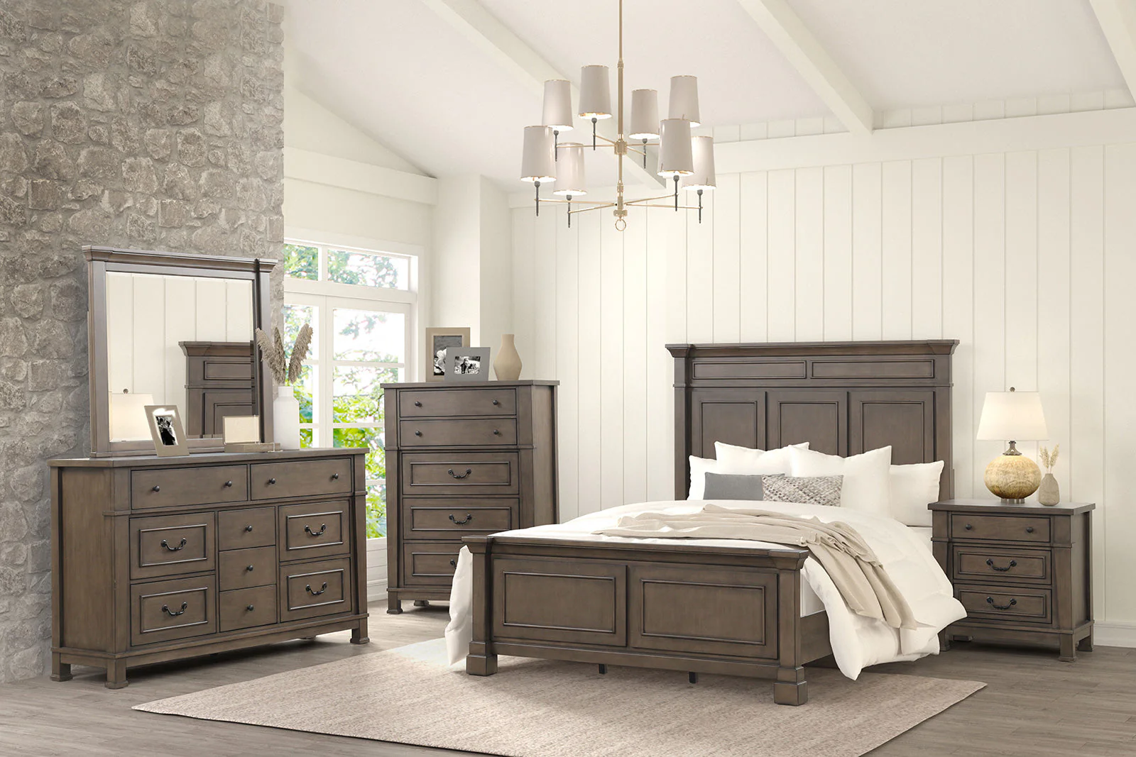 Huddersfield Dark Brown Queen Bed - Image 8