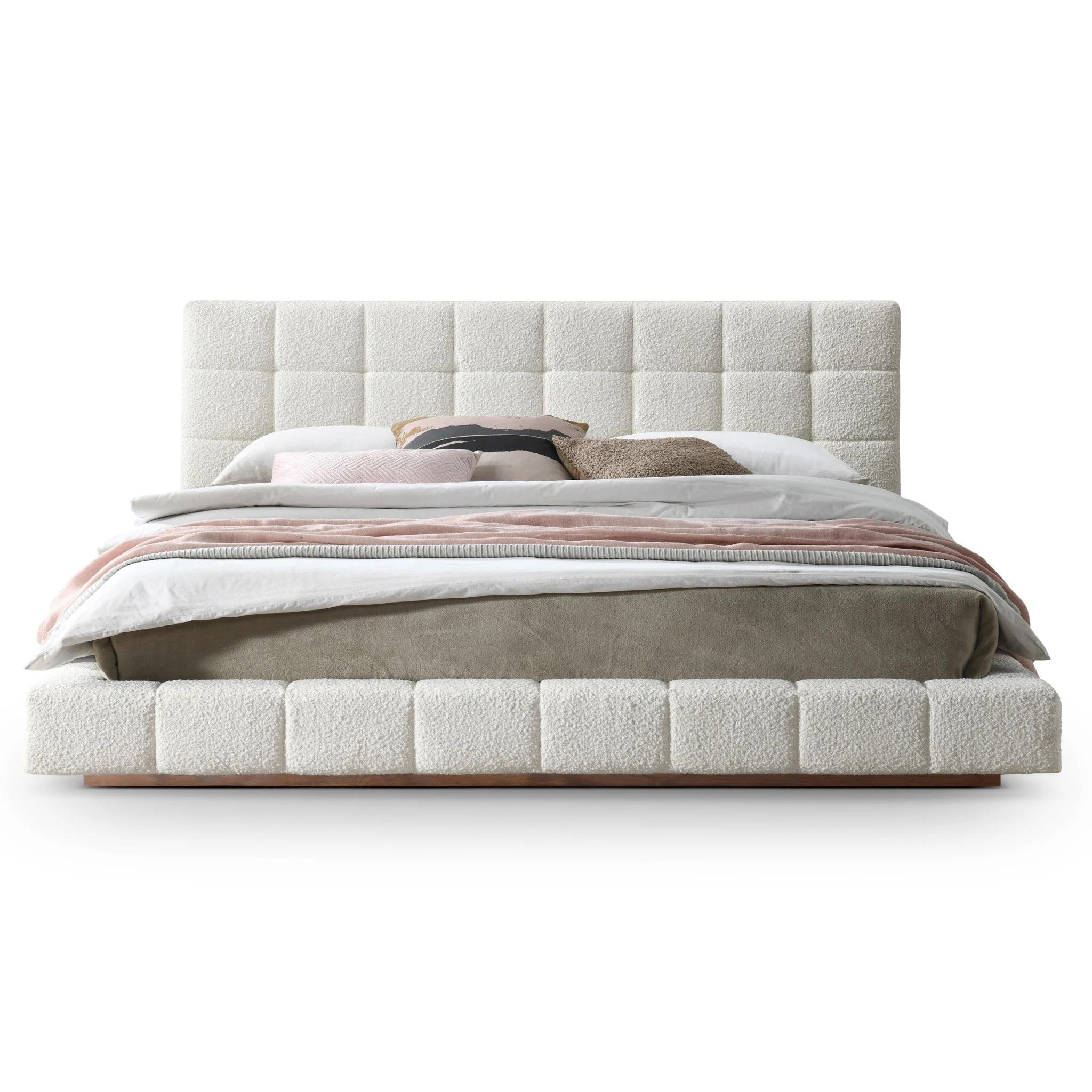 Hudson Ivory Boucle King Bed - Image 5
