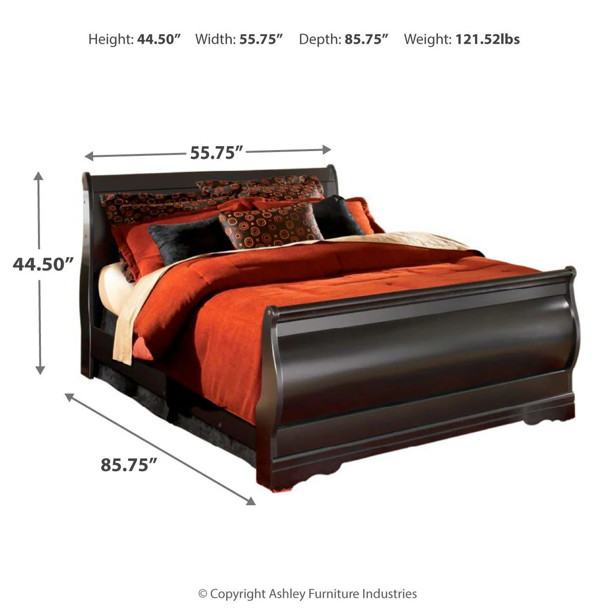 Huey Vineyard Sleigh Bed - Image 10
