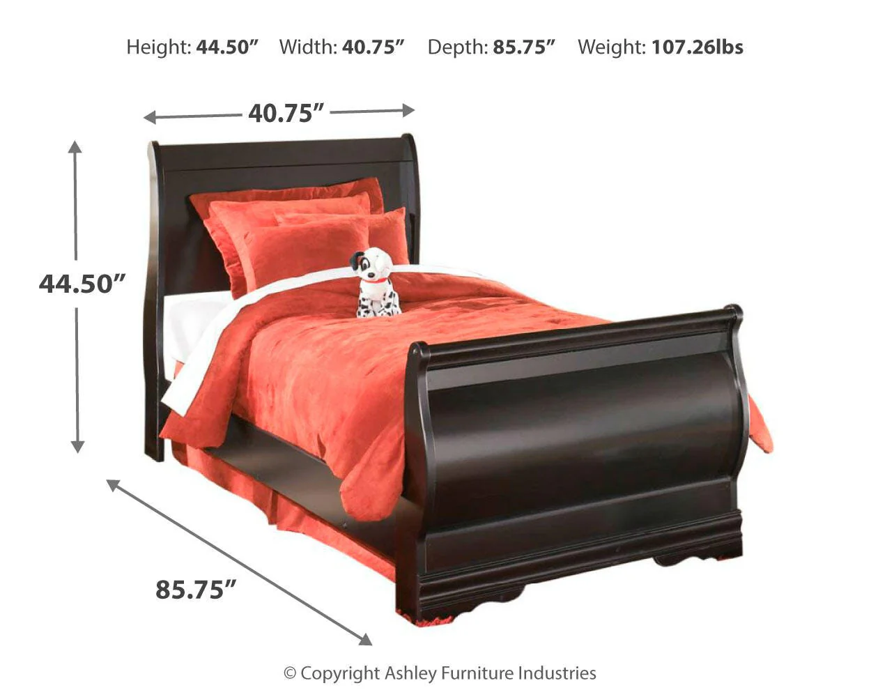 Huey Vineyard Sleigh Bed Bedroom Set - Image 26
