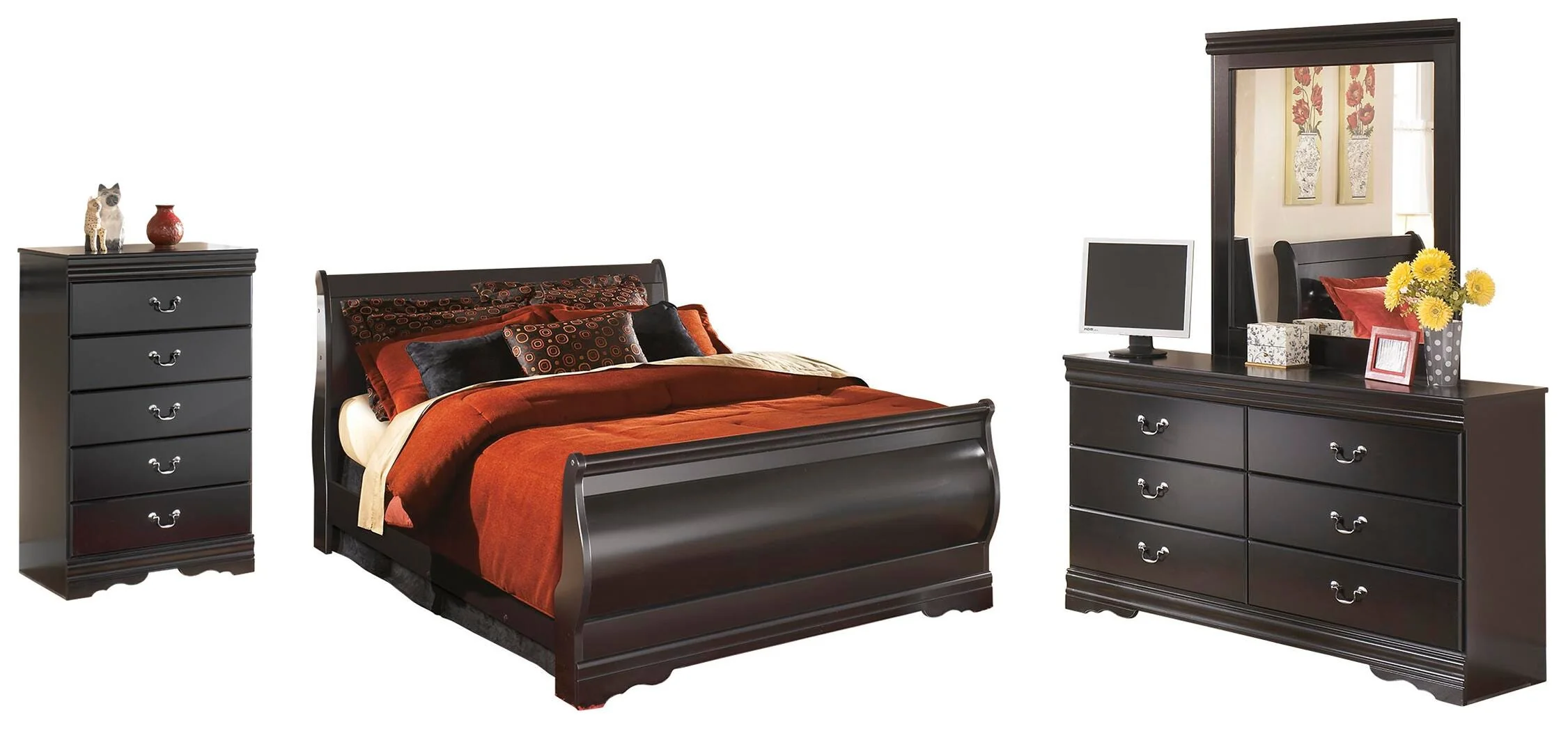Huey Vineyard Sleigh Bed Bedroom Set - Image 6