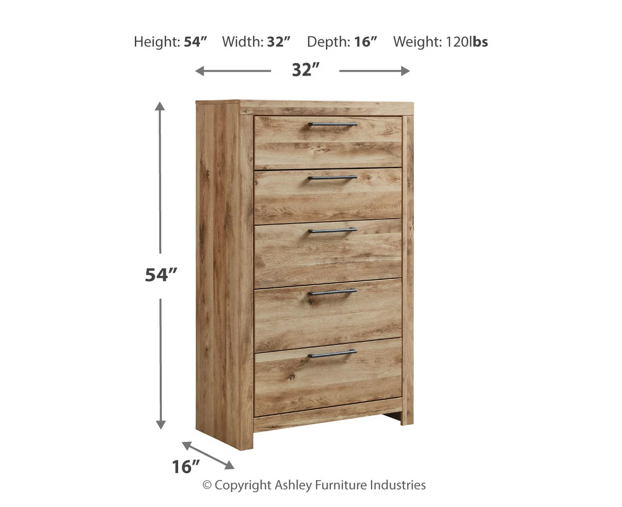 Hyanna Five Drawer Chest - Image 8