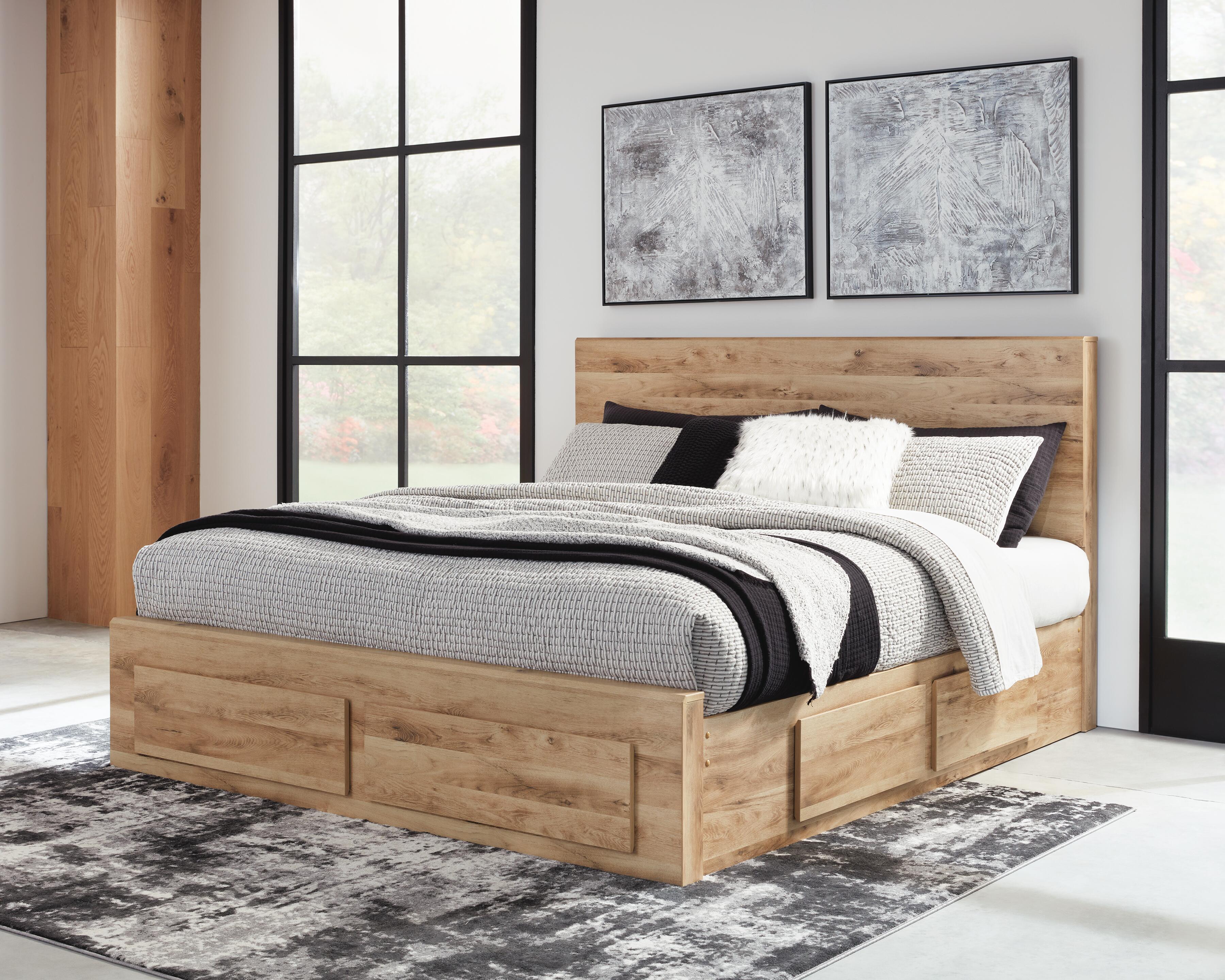 Hyanna Panel Storage Bed with 2 Under Bed Storage Drawers - Image 2