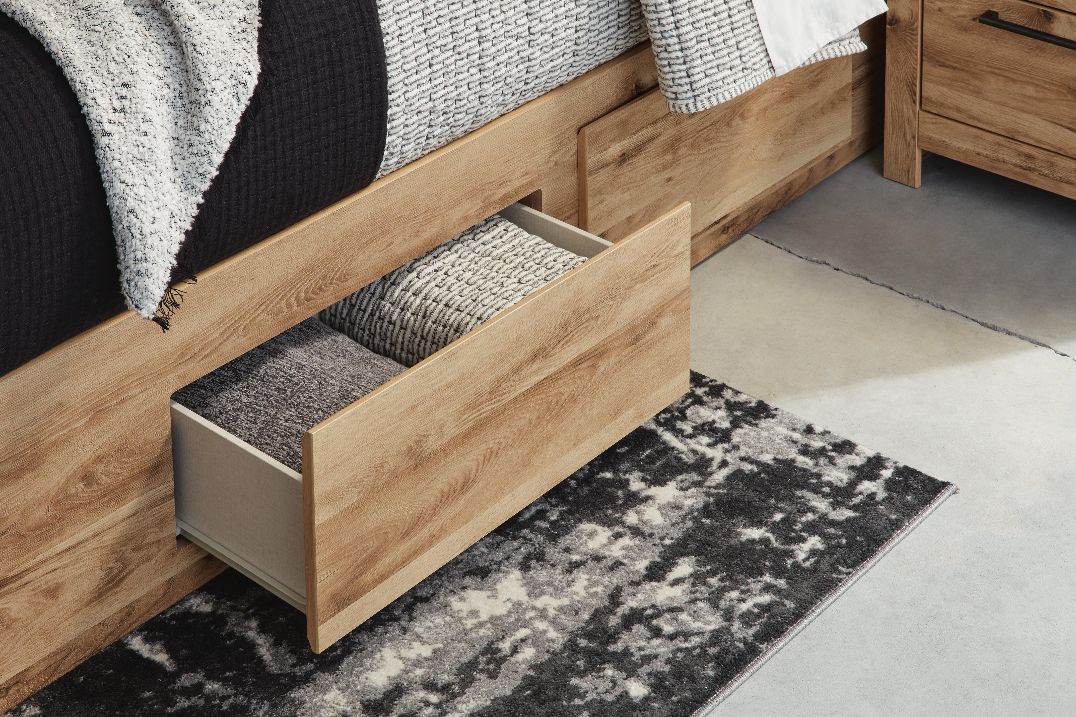Hyanna Panel Storage Bed with 2 Under Bed Storage Drawers - Image 6