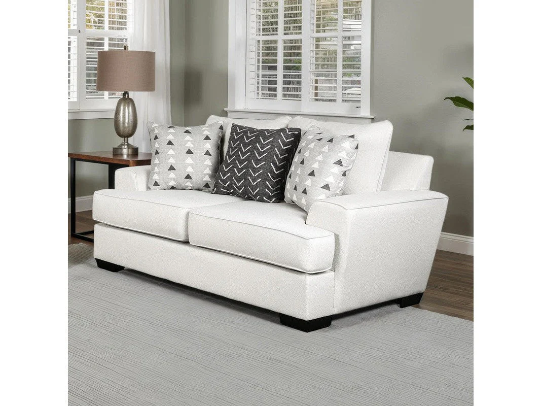 Hyde Park Gray Loveseat Pillows