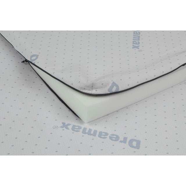 Ilene White Memory Foam Twin Topper - Image 2