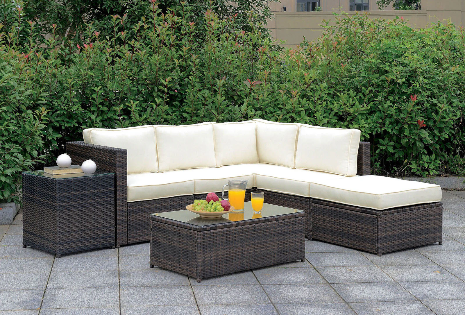 Ilona Brown/Beige L-Sectional & Coffee Table & End Table - Image 2