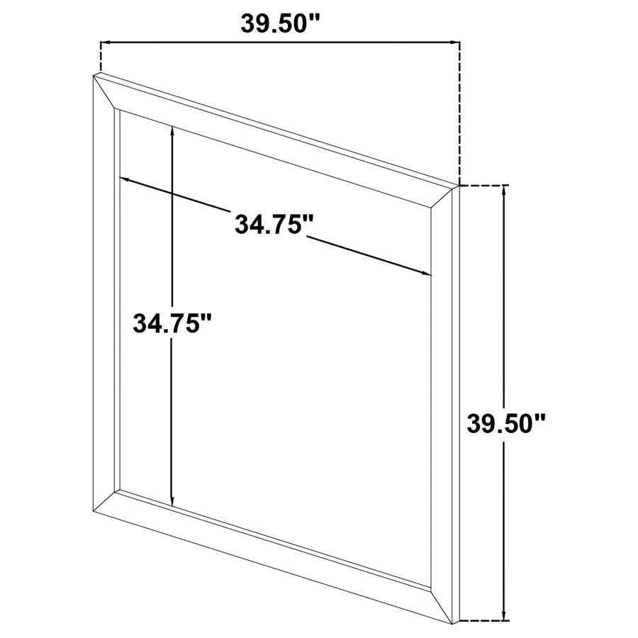Ines Dresser Mirror White High Gloss - Image 5