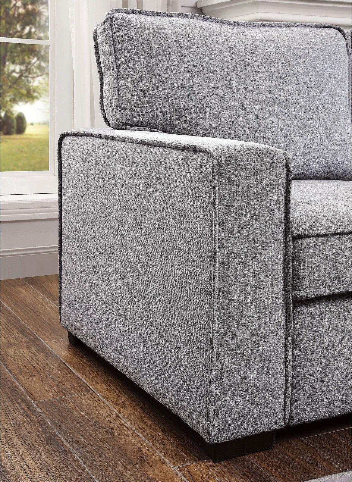 Ines Gray Sleeper Sectional Sofa w/ Storage - Image 4