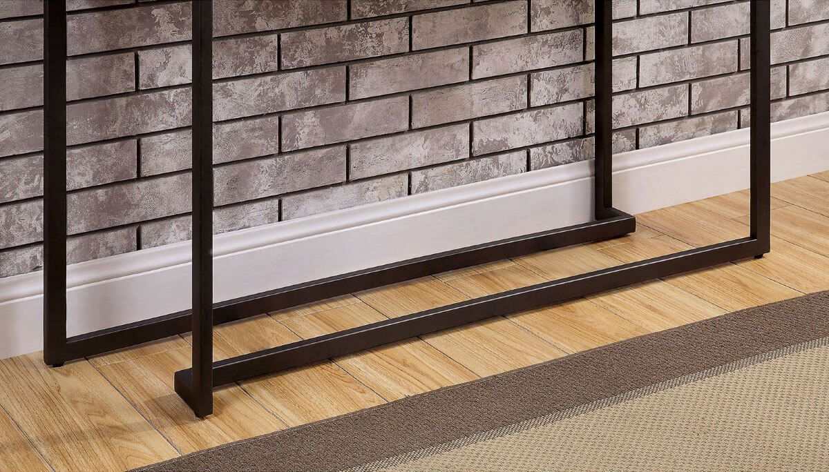 Izar  White/Gun Metal  Sofa Table - Image 2