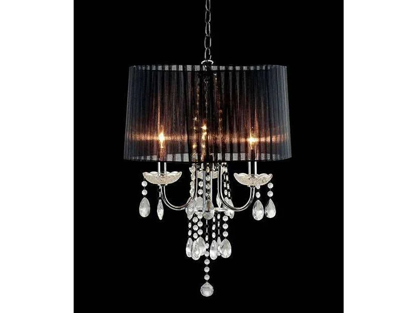 Jada Chrome/Black Ceiling Lamp
