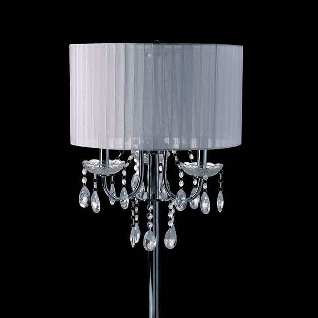 Jada Chrome/White Table Lamp - Image 2
