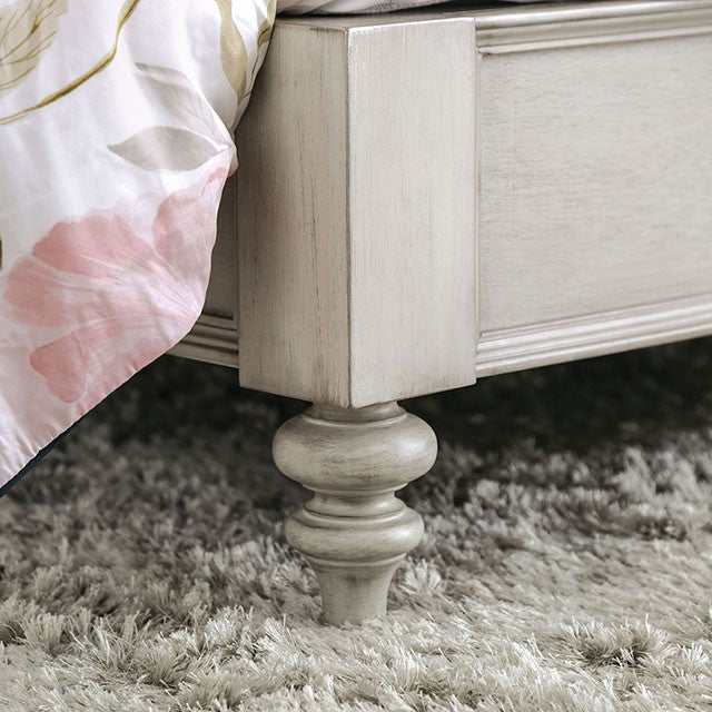 Jakarta Antique White/Beige Queen Bed - Image 7