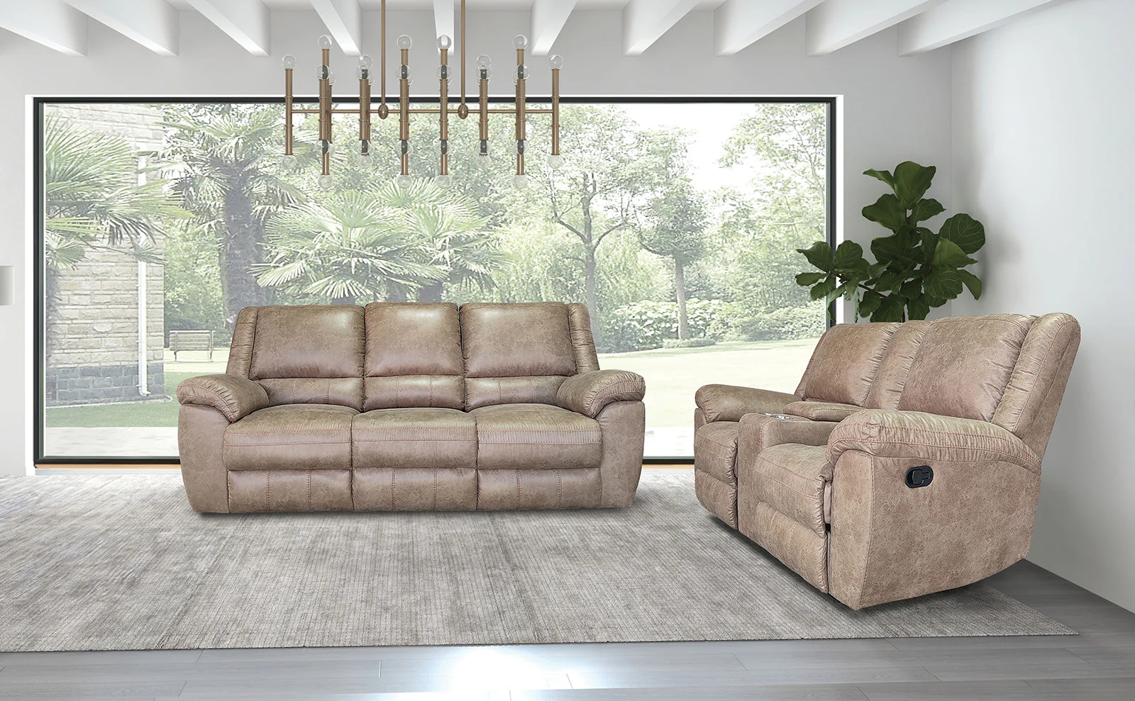 Jambi Brown Sofa - Image 2