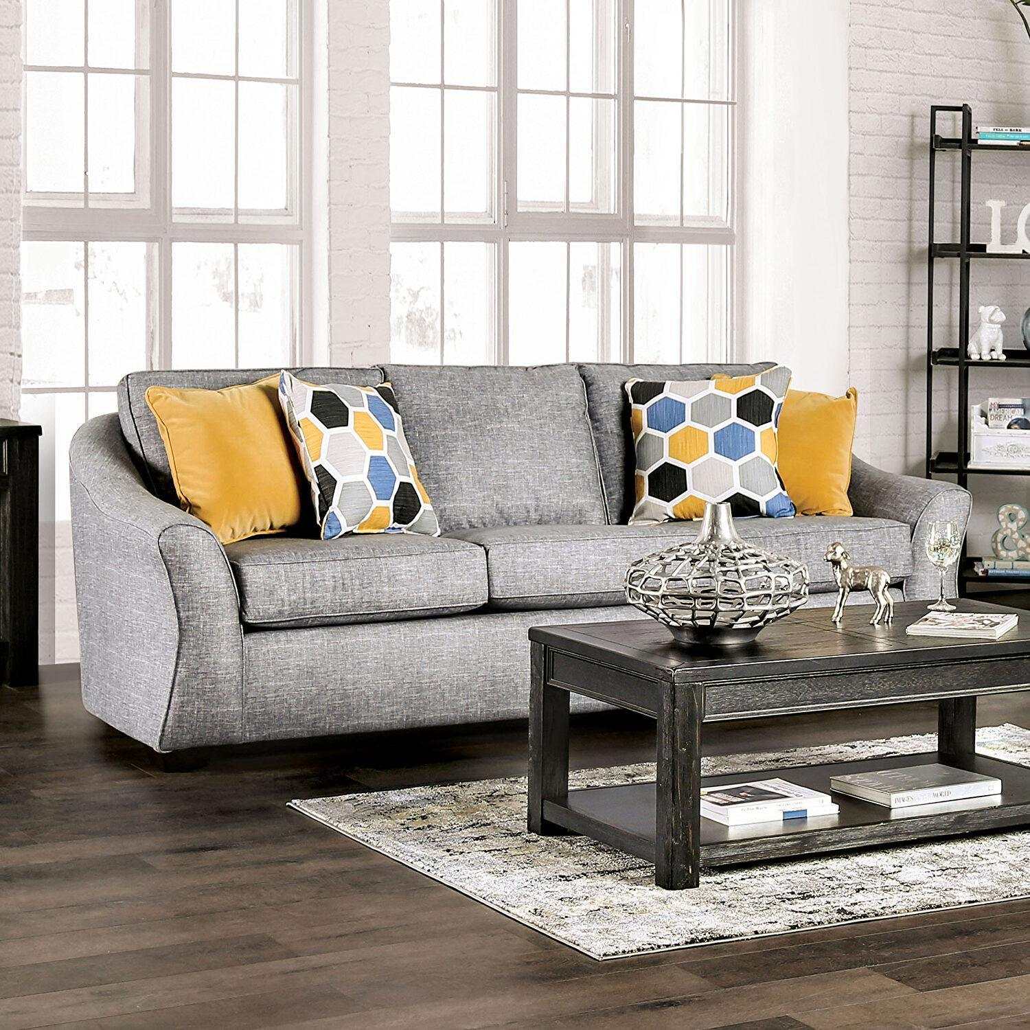 Jarrow Light Gray Stationary Sofa & Loveseat 2pc - Image 2