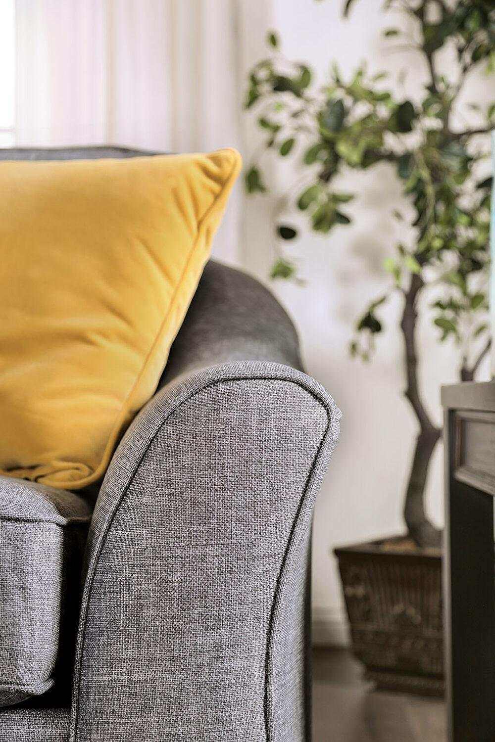 Jarrow Light Gray Stationary Sofa & Loveseat 2pc - Image 4