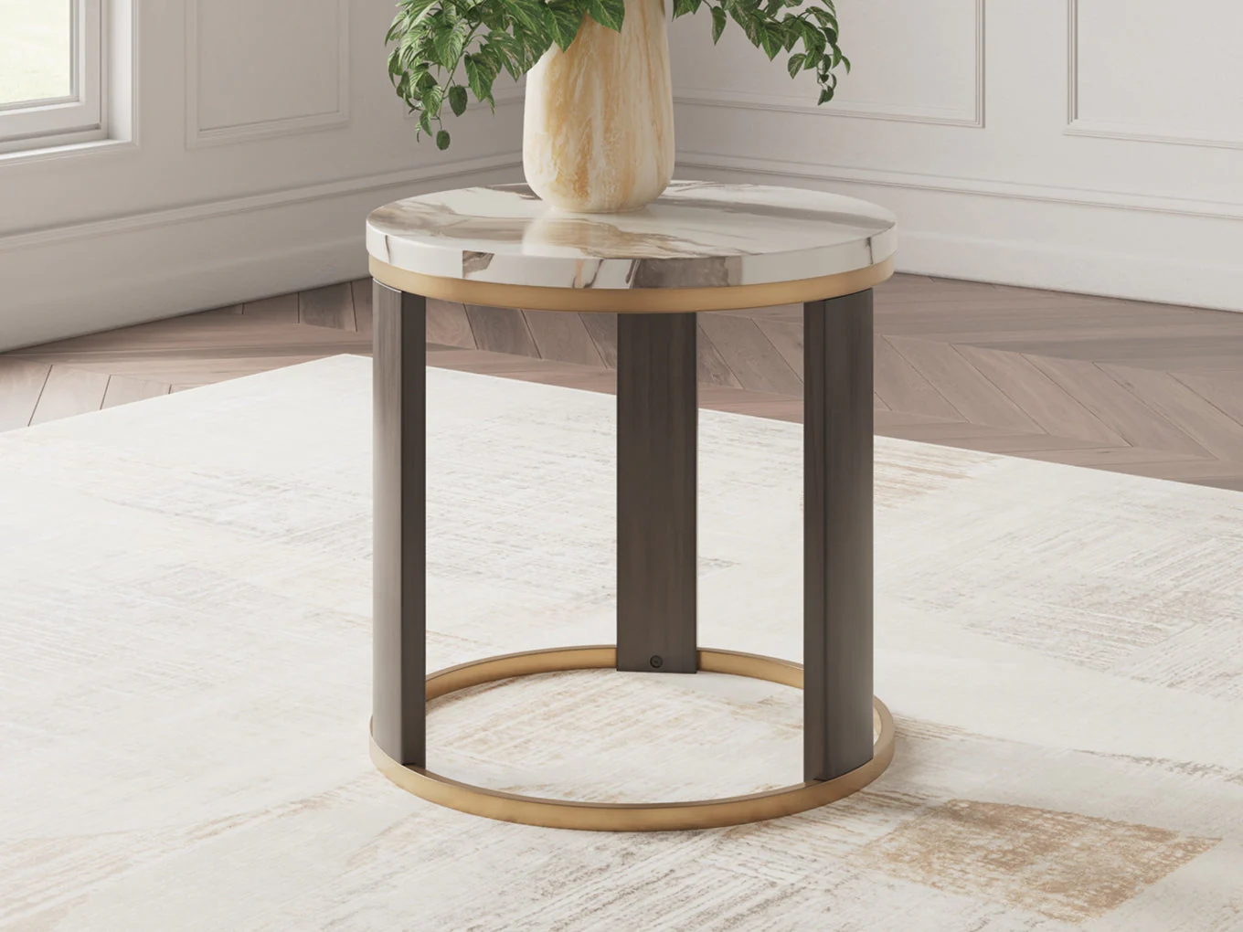 Jazmore Round End Table - Image 2