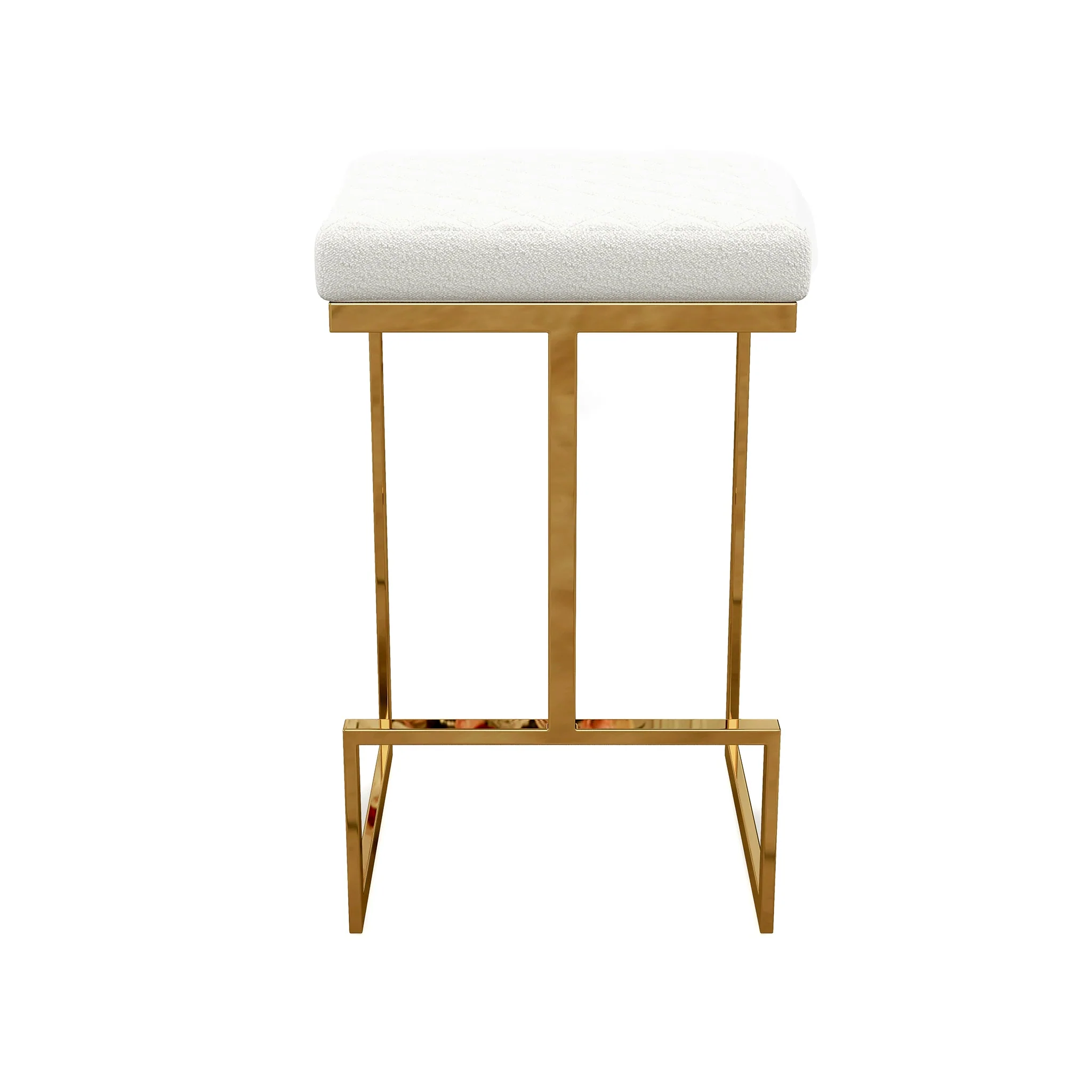 Joel Beige Boucle Counter Stool - Image 8
