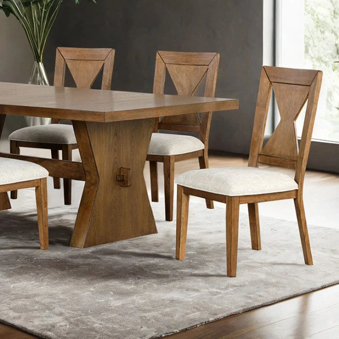 Johannes Rustic Oak Dining Table - Image 4