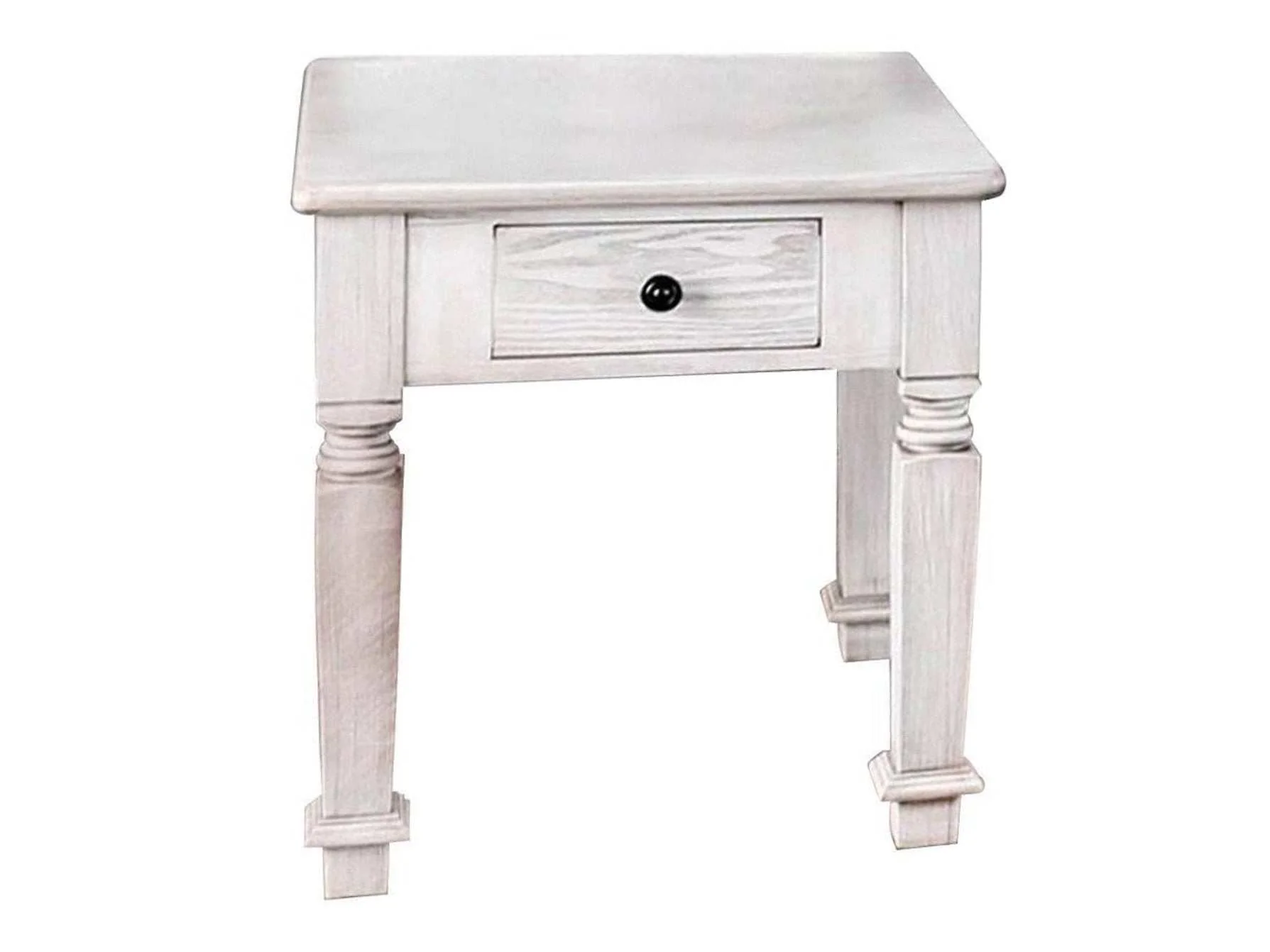 Joliet Antique White End Table