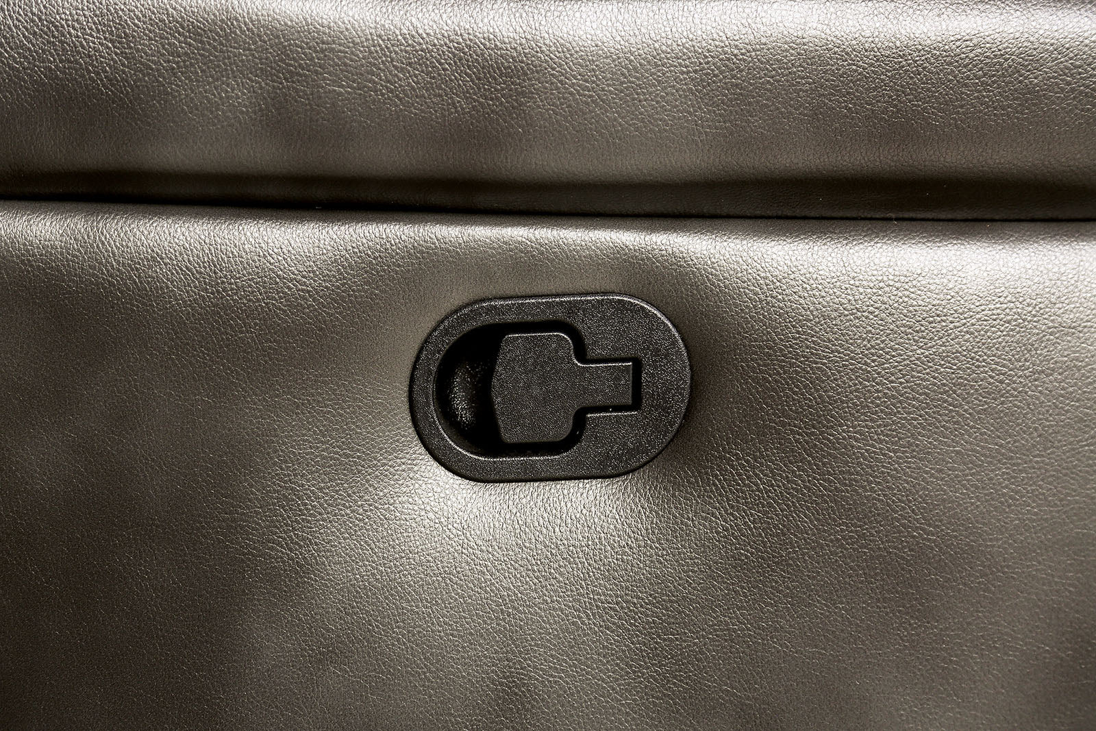 Josias Dark Gray Leatherette Loveseat - Image 3