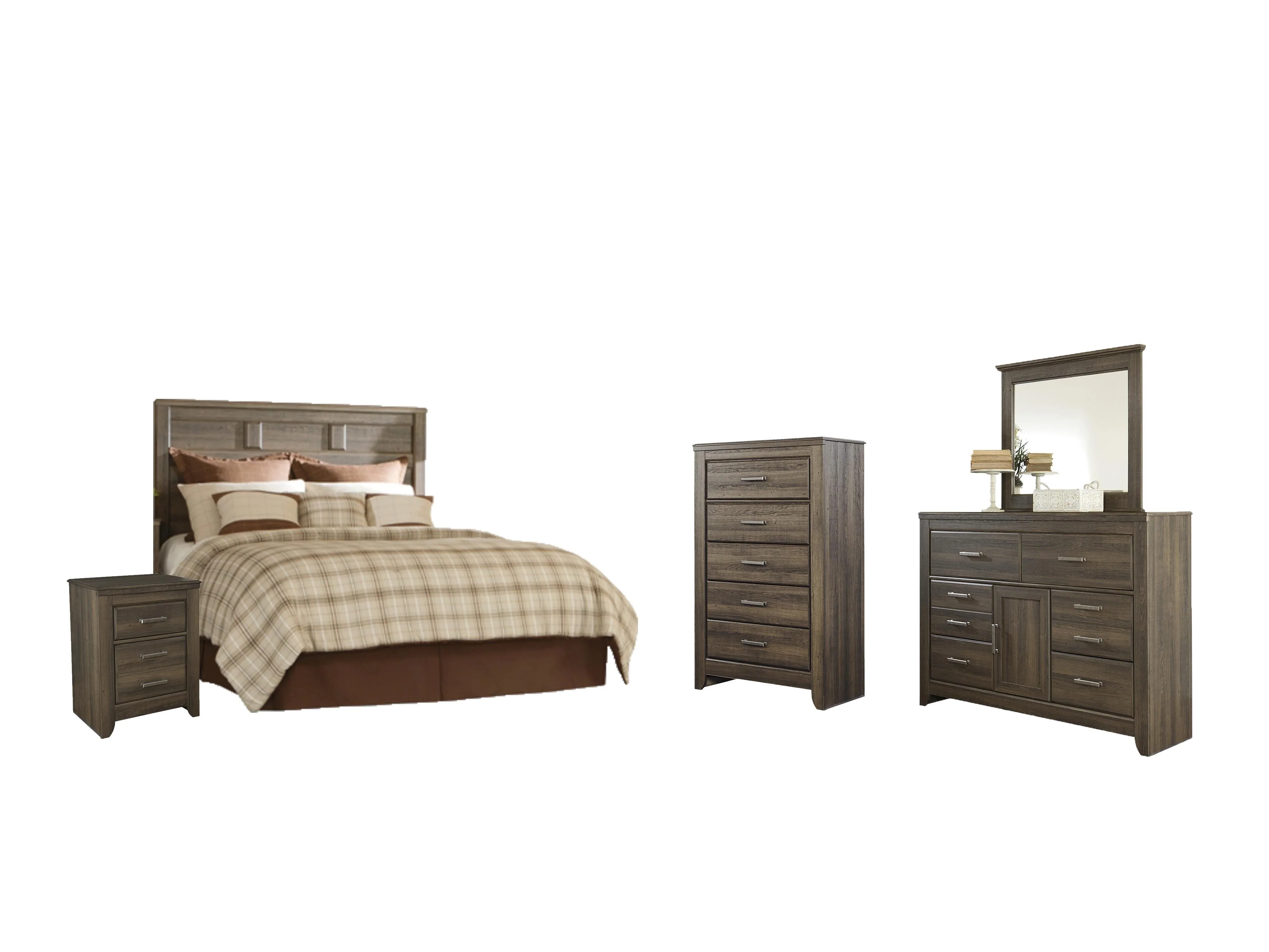 Juararo Panel Headboard Bed Bedroom Set - Image 5