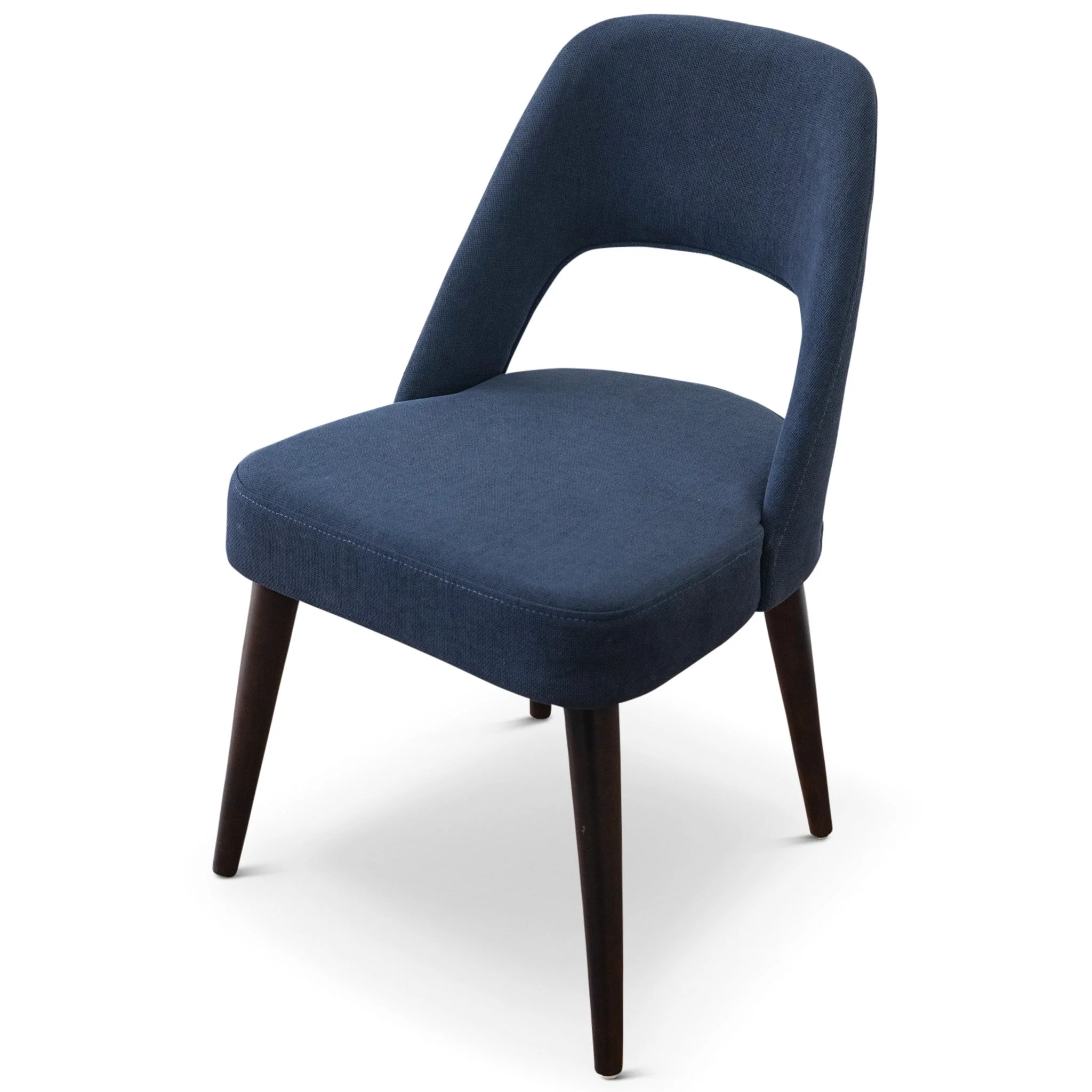 Juliana Mid Century Modern Blue Fabric Dining Chair (Set Of 2) - Image 4