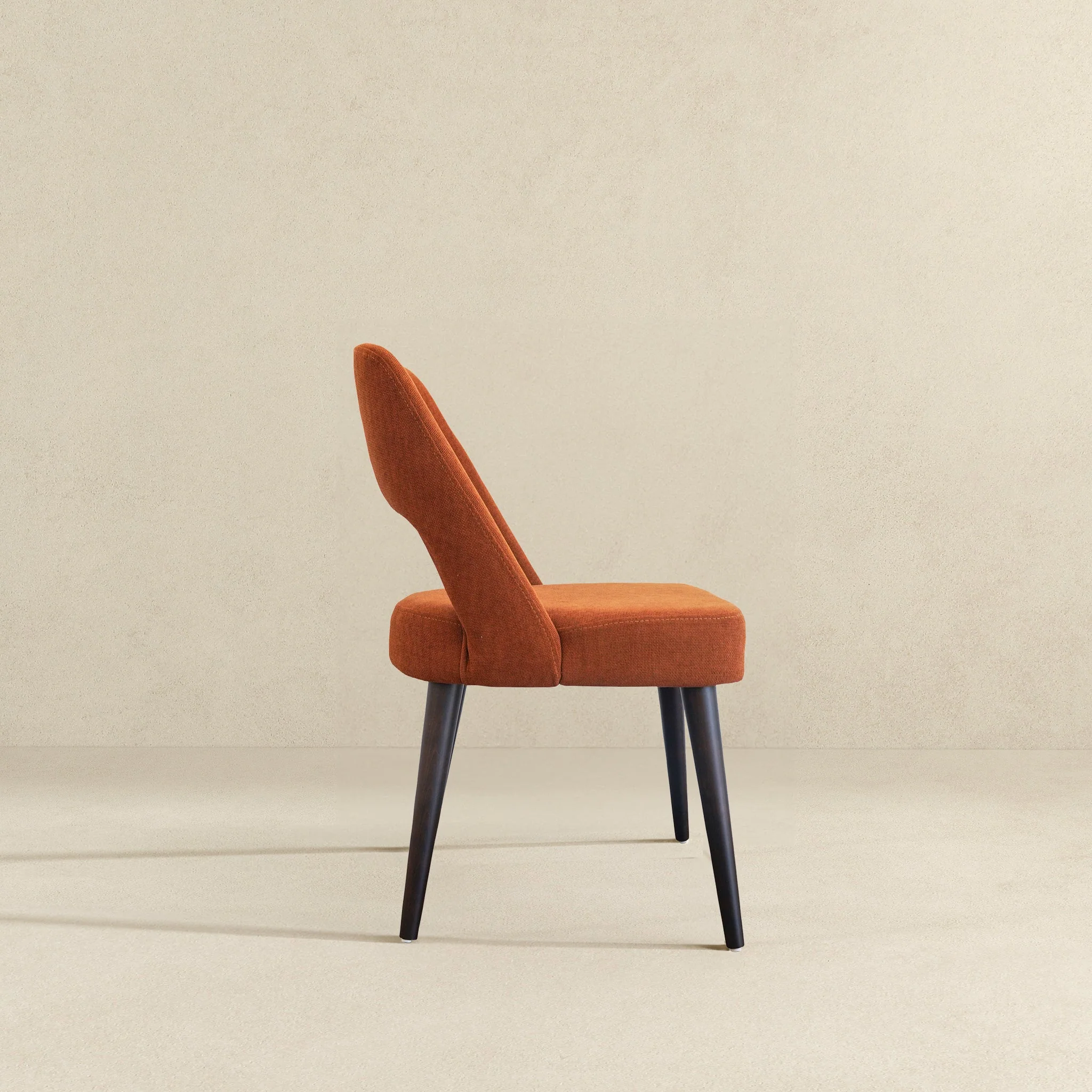 Juliana Mid Century Modern Burnt Orange Fabric Dining Chair (Set Of 2) - Image 6