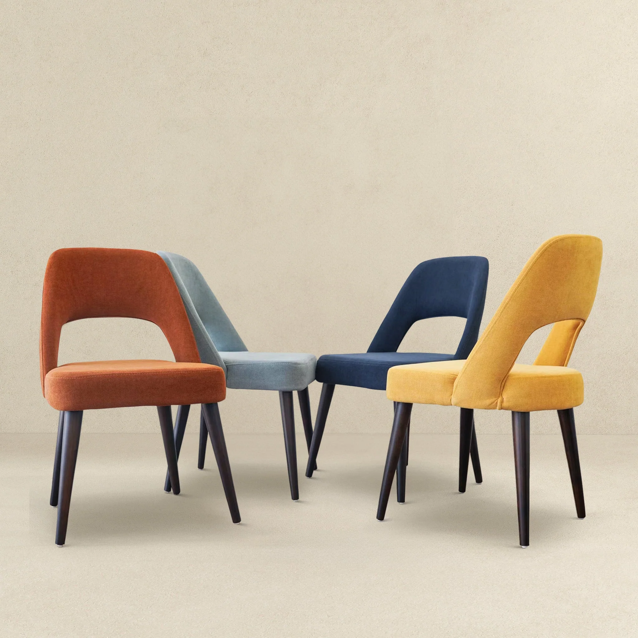Juliana Mid Century Modern Grey Fabric Dining Chair (Set Of 2) - Image 6