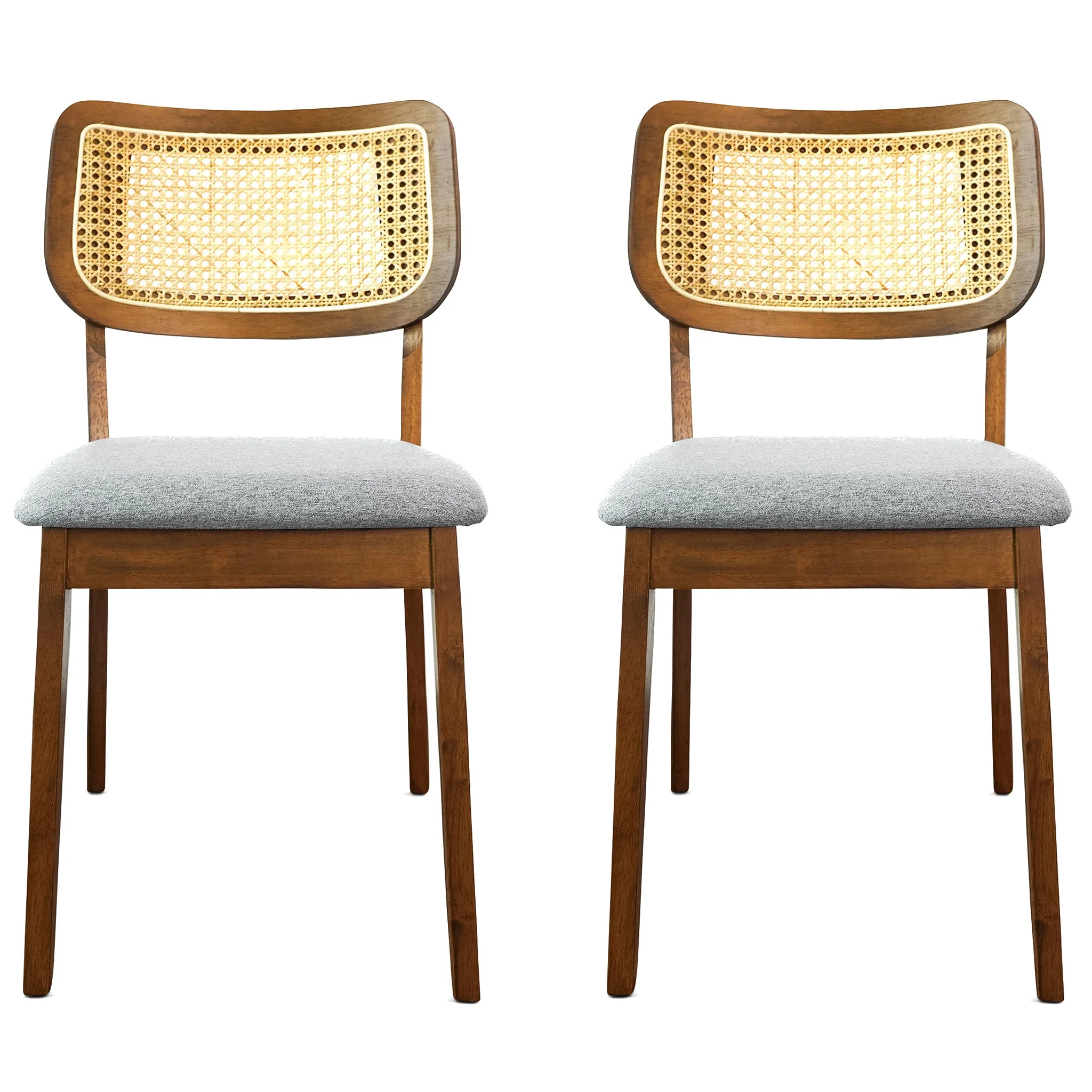 Kaden Dark Gray Linen Dining Chair (Set Of 2) - Image 3