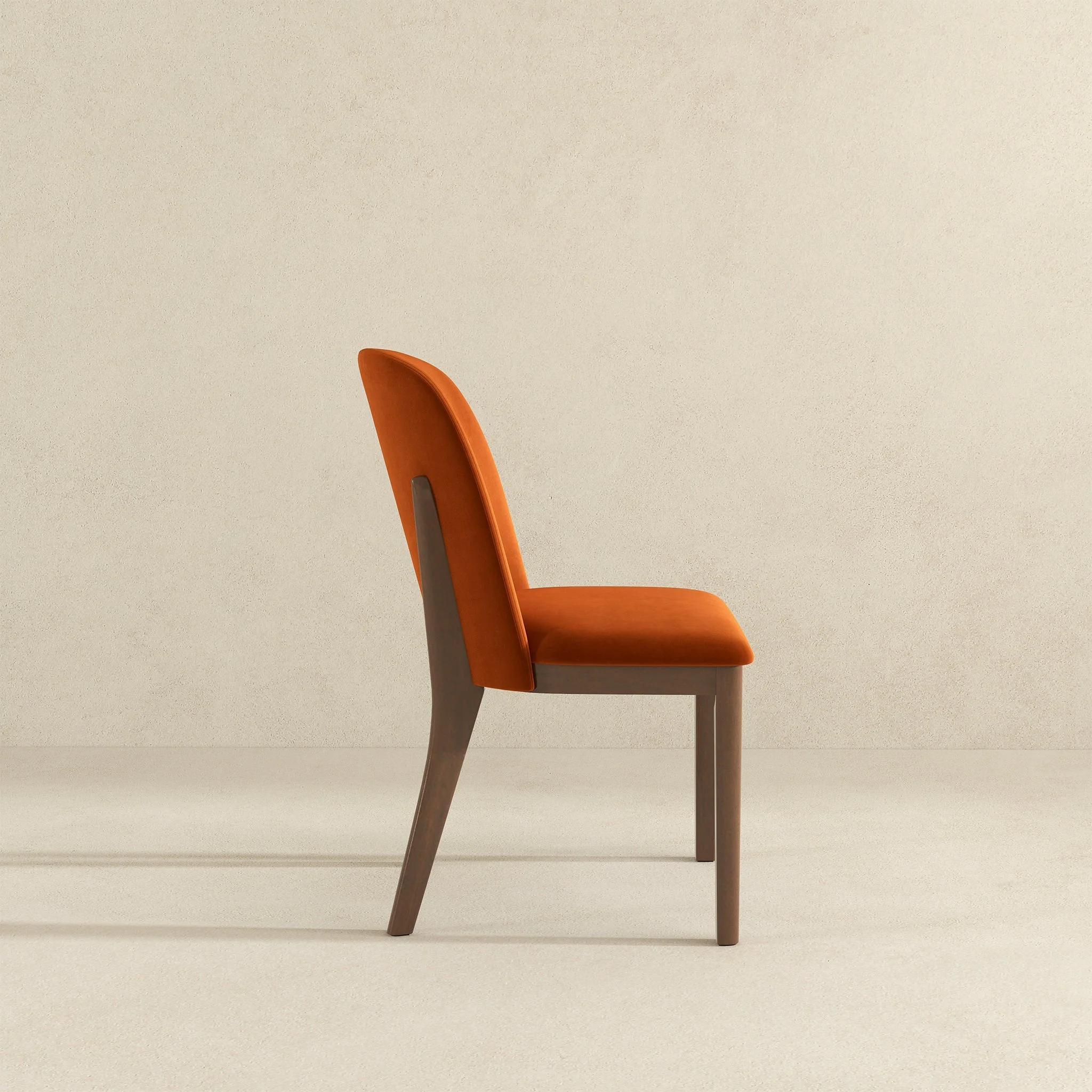 Kaitlyn Burnt Orange Velvet Dining Chair (Set Of 2) - Image 3