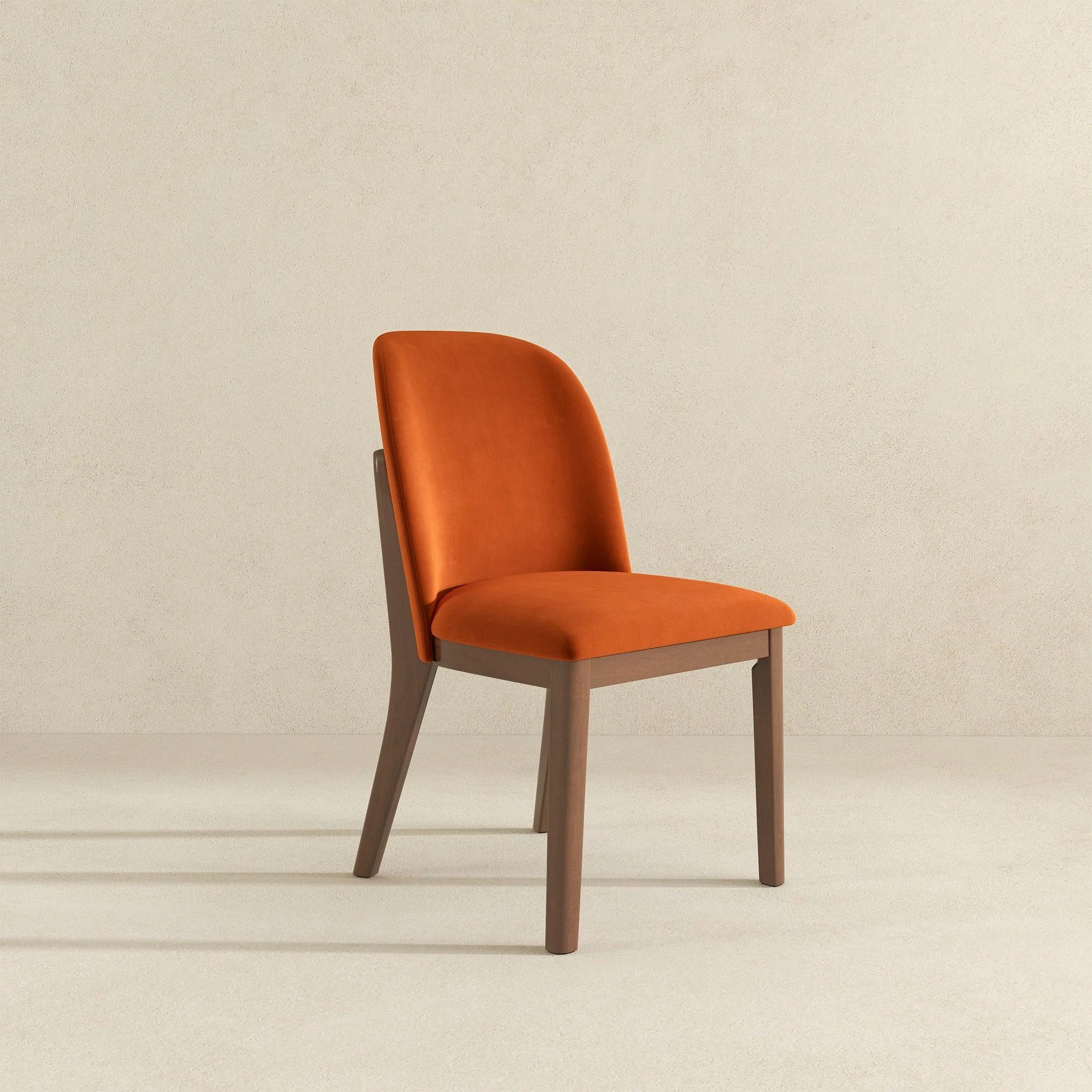 Kaitlyn Burnt Orange Velvet Dining Chair (Set Of 2) - Image 4