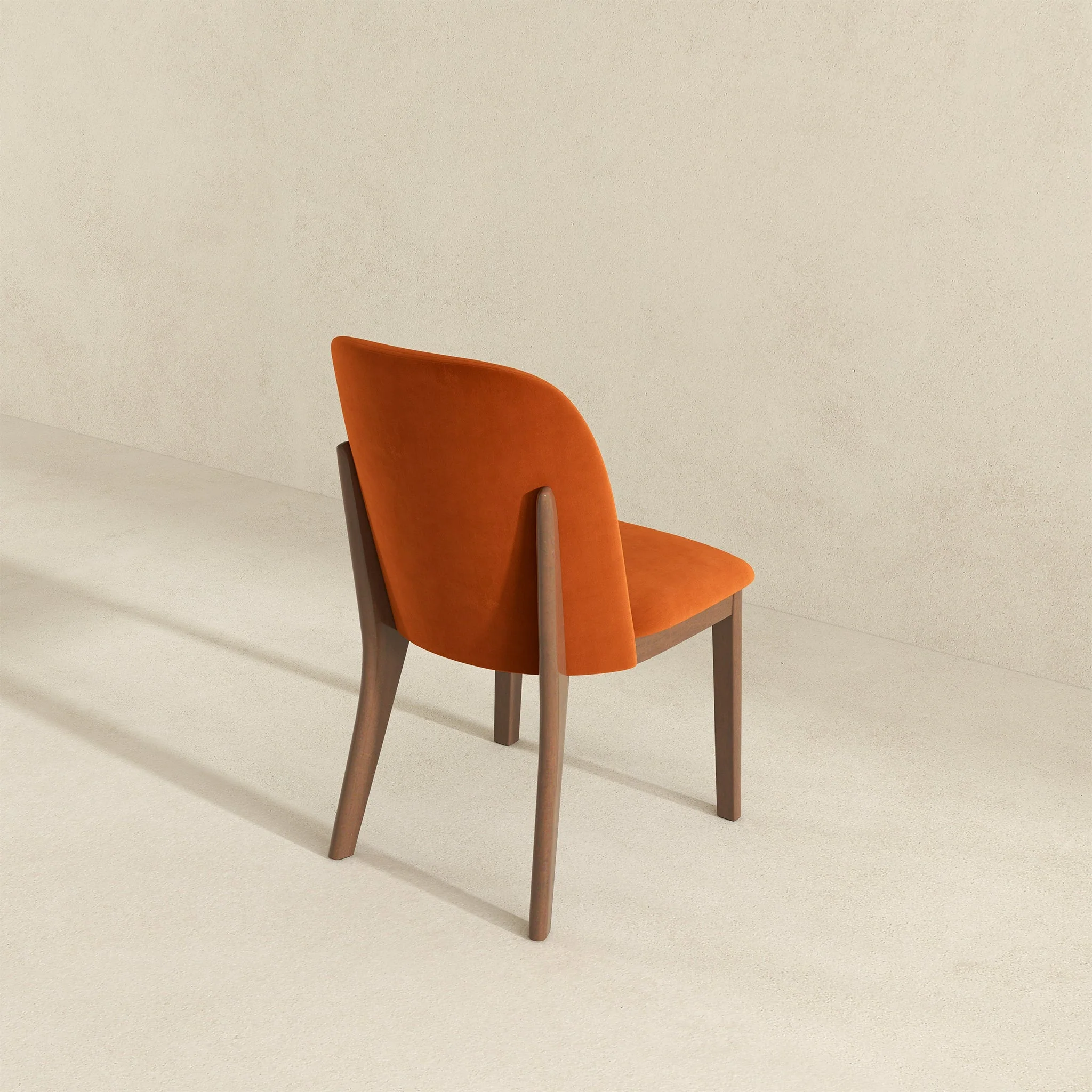 Kaitlyn Burnt Orange Velvet Dining Chair (Set Of 2) - Image 5