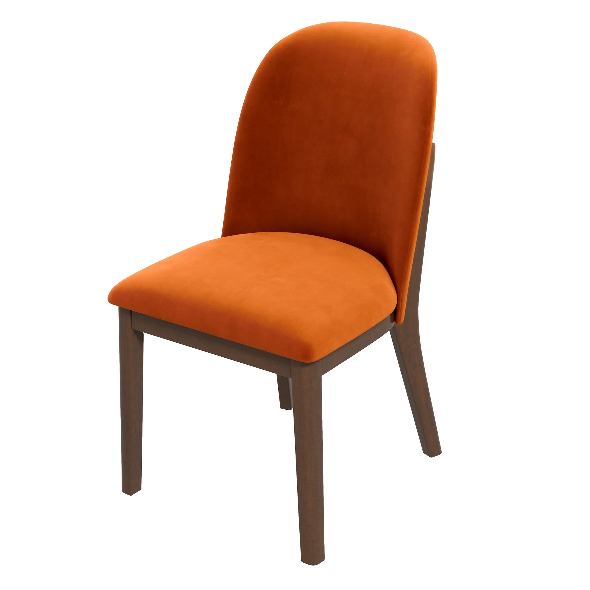 Kaitlyn Burnt Orange Velvet Dining Chair (Set Of 2) - Image 6