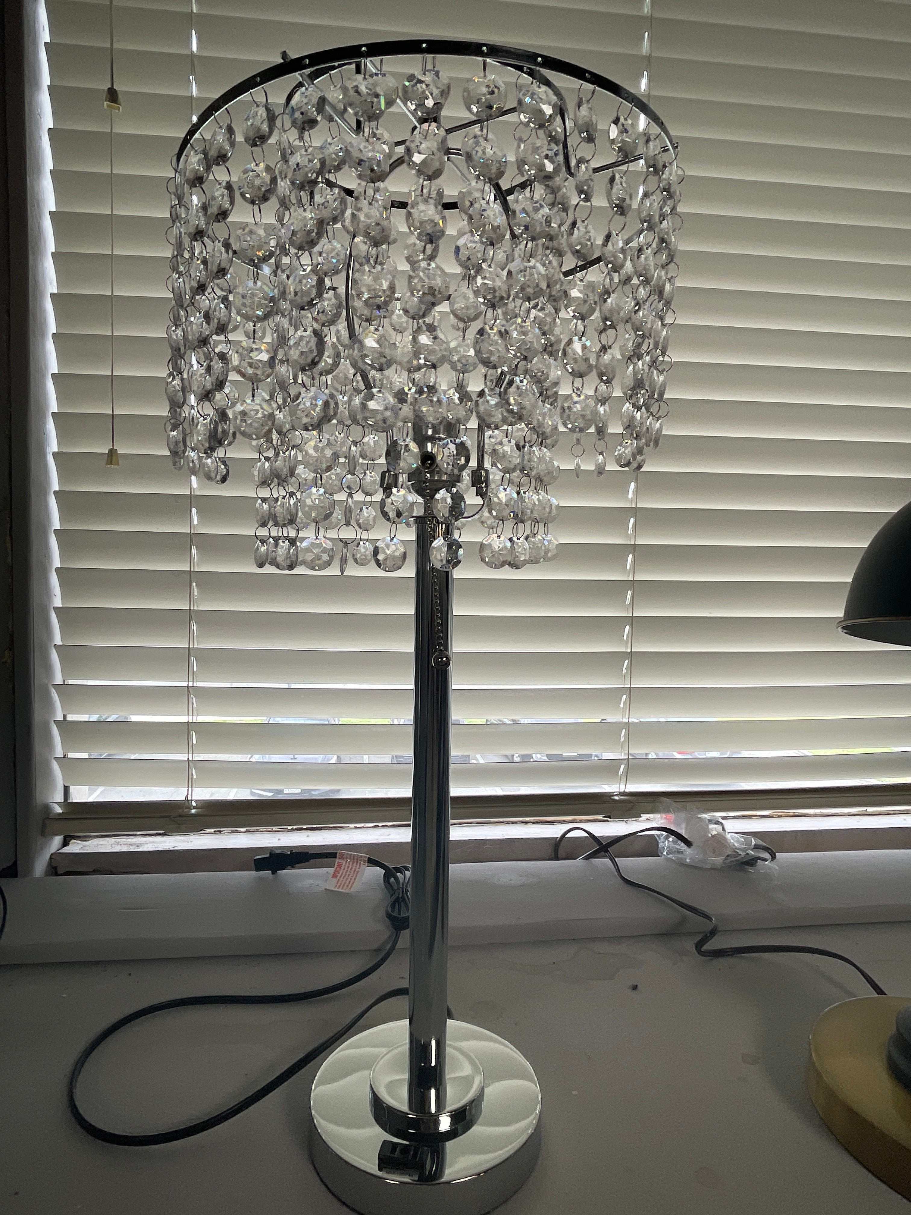 Kaitlyn Crystal & Chrome Table Lamp - Image 2