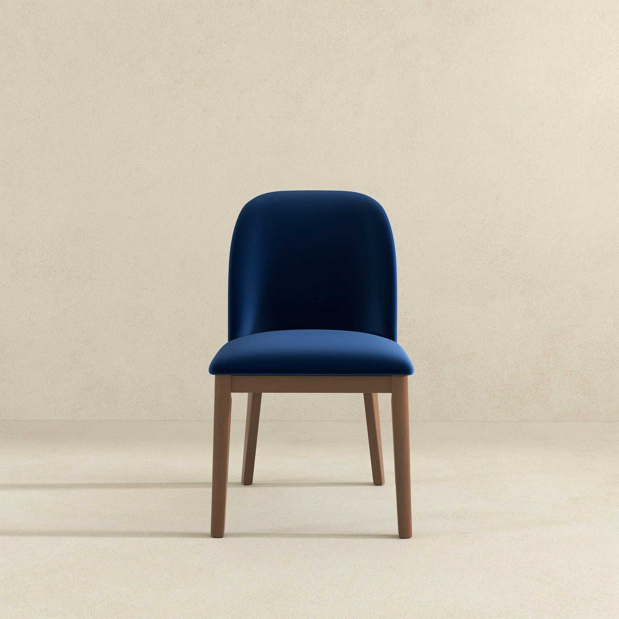Kaitlyn Navy Blue Velvet Dining Chair (Set Of 2) - Image 3