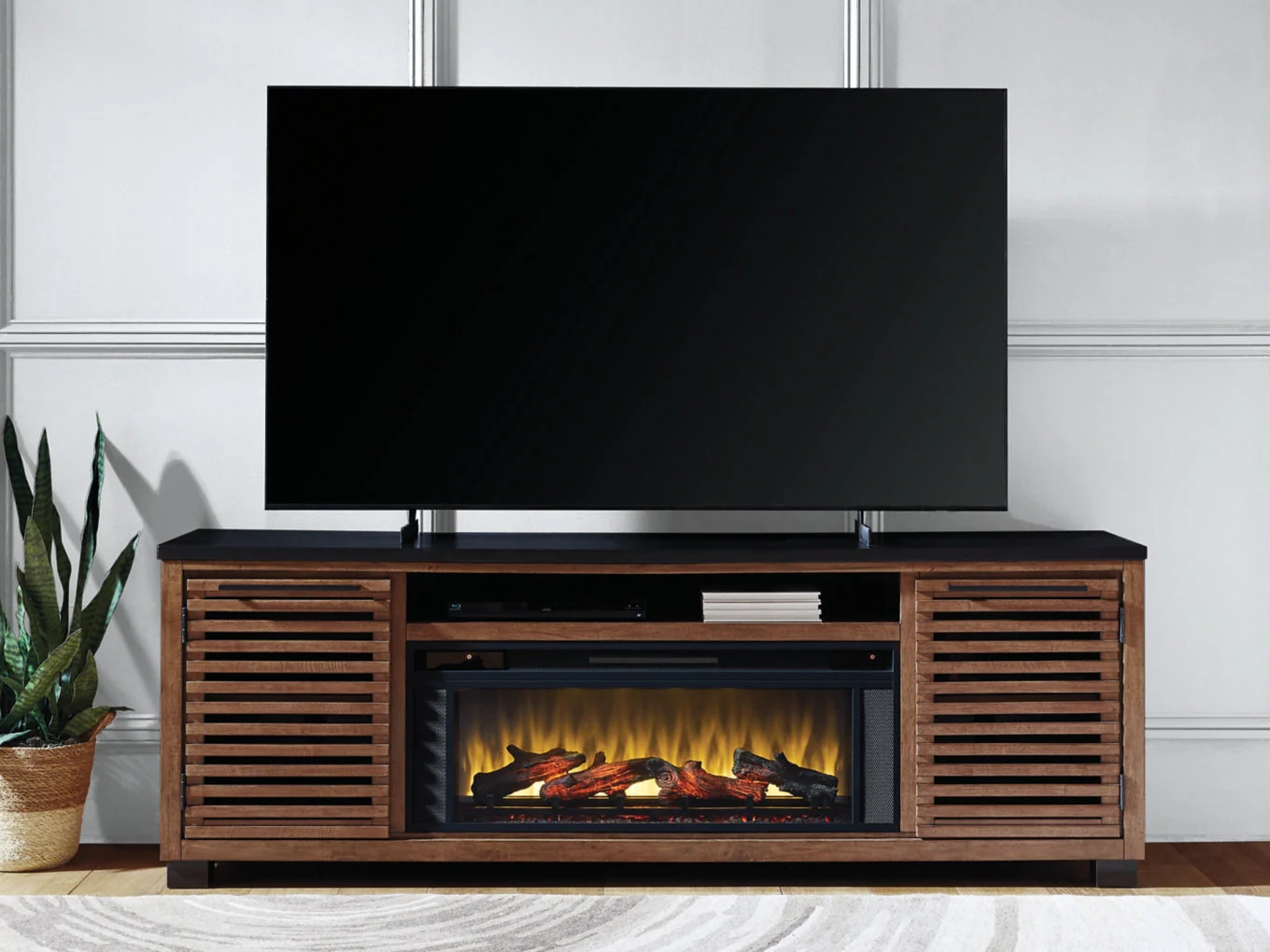 Kallari 84" TV Stand with Electric Fireplace - Image 4