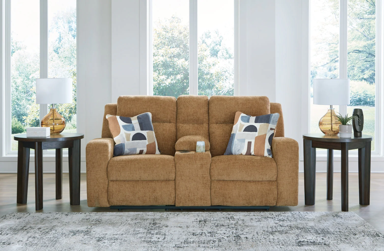 Kanlow DBL Reclining Loveseat w/Console - Image 2