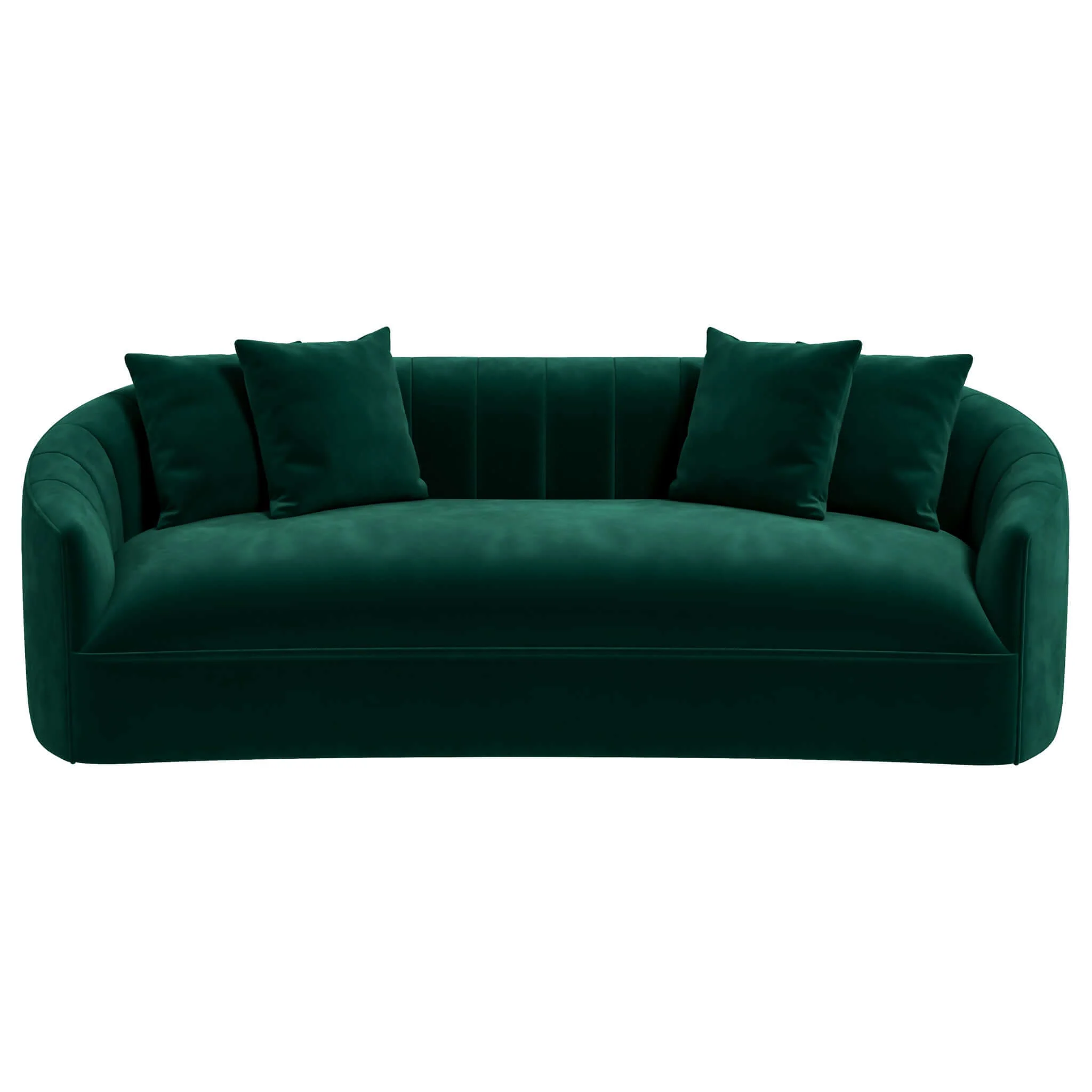 Kante  Green Velvet Sofa - Image 7