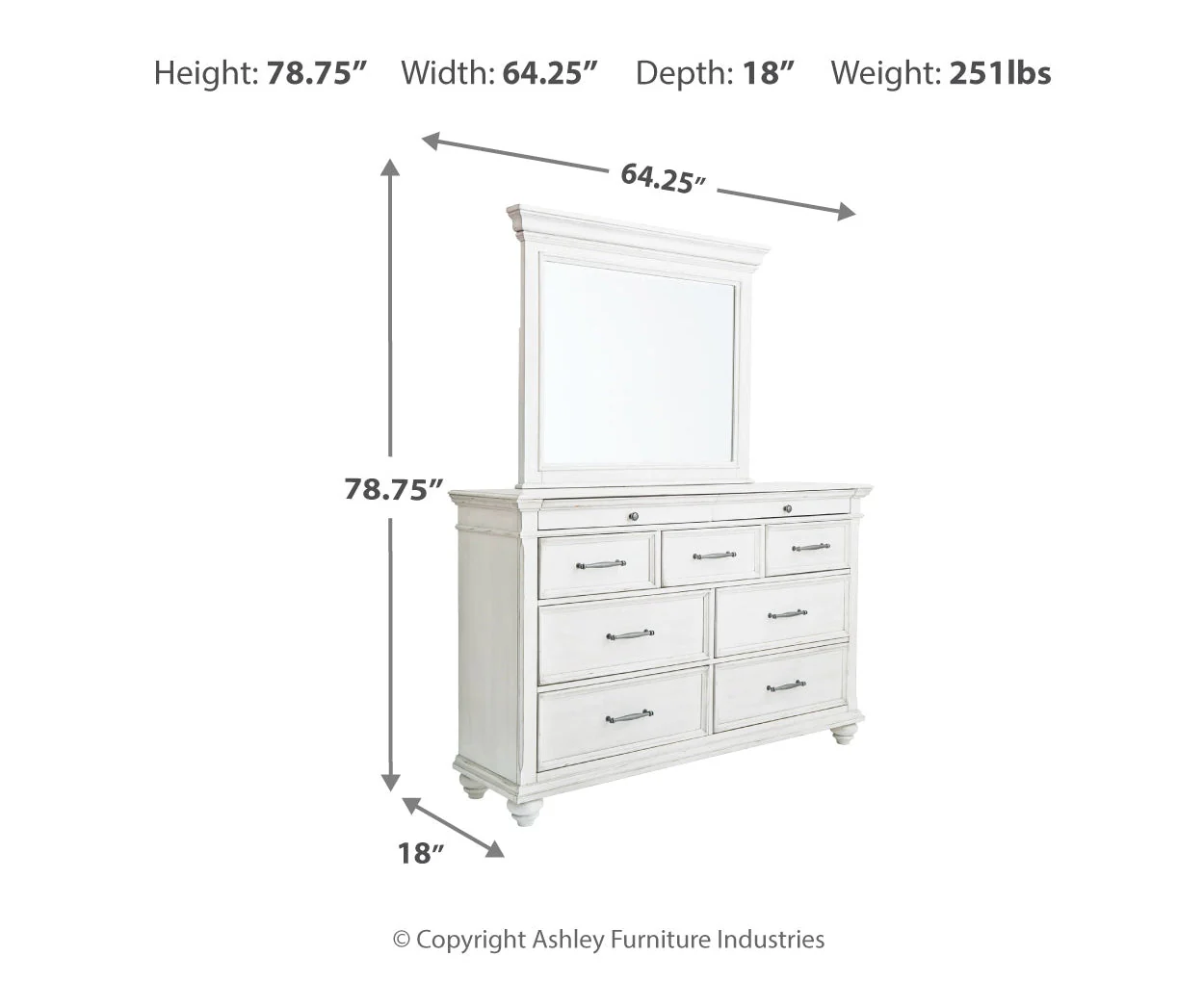 Kanwyn Dresser and Mirror - Image 4