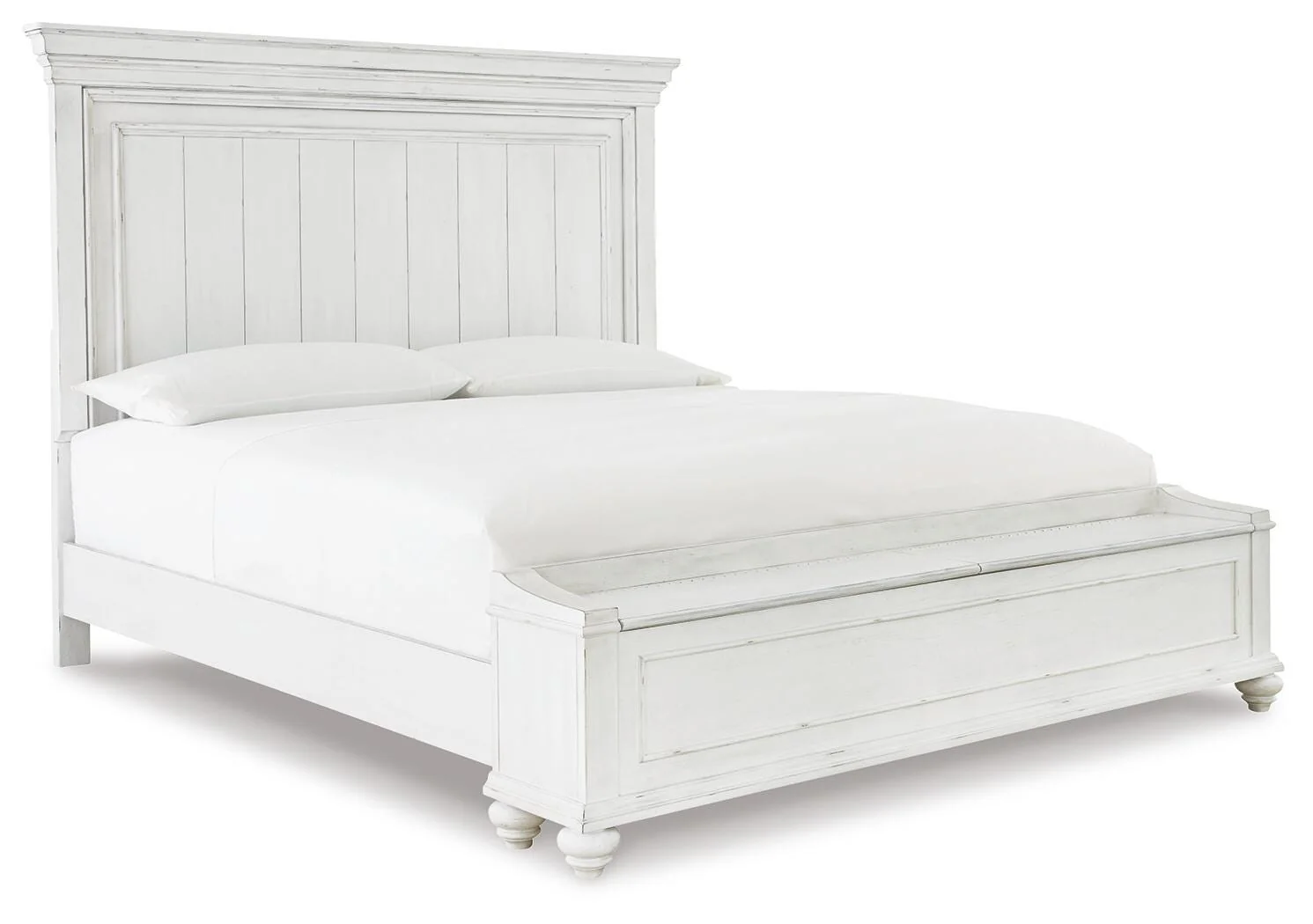 Kanwyn Panel Bed with Storage Bench