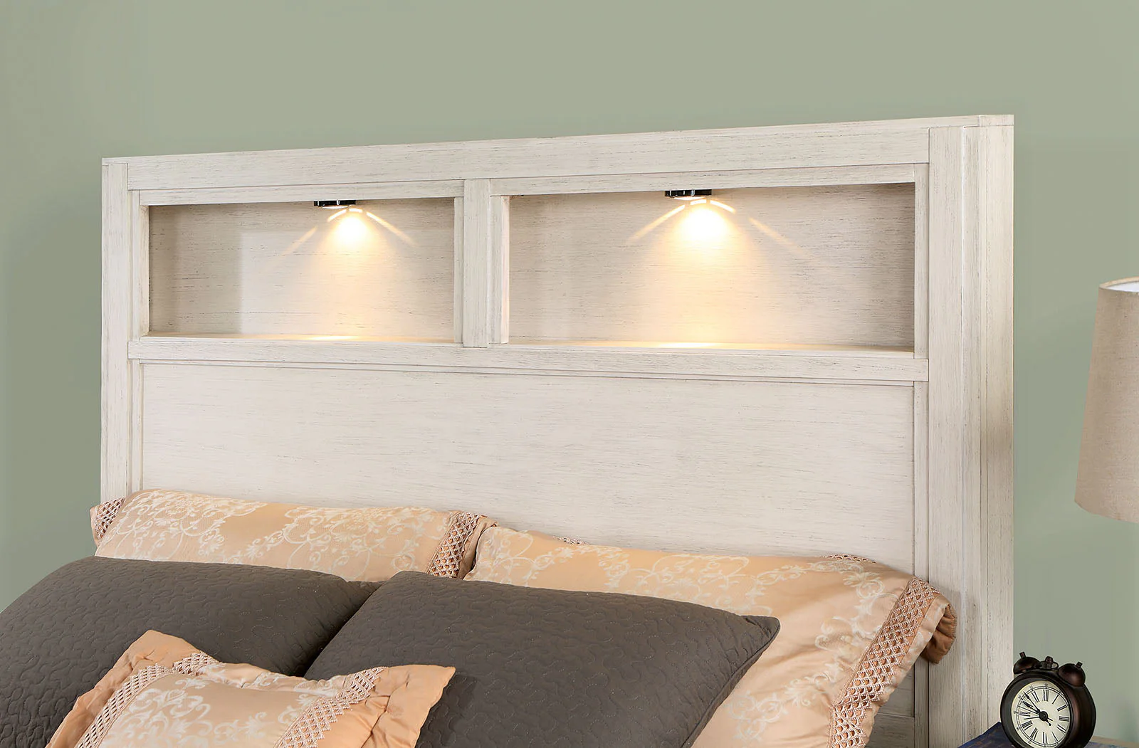 Karla White 5 Pc. Queen Bedroom Set w/ 2NS - Image 2
