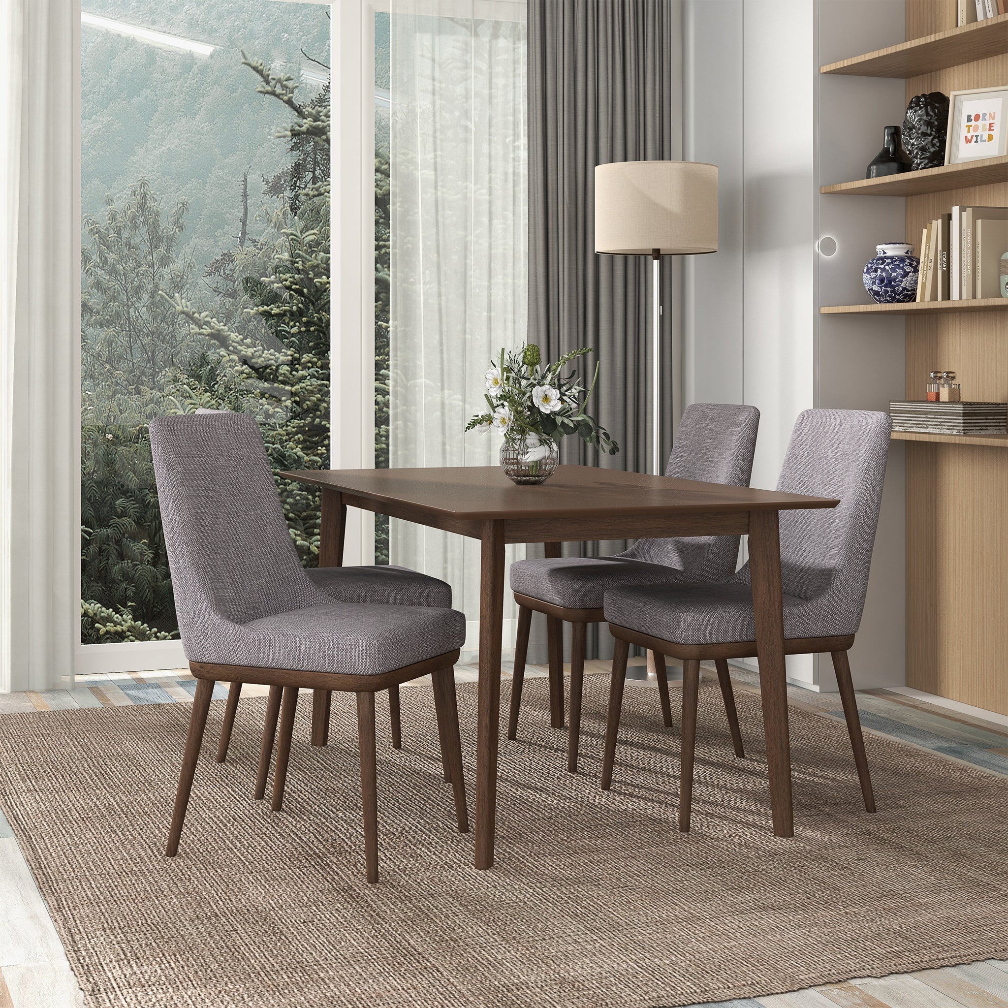 Kate Grey Fabric Dining Chair (Set Of 2) - Image 6