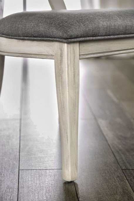 Kathryn Antique White & Gray Side Chair (Set of 2) - Image 5