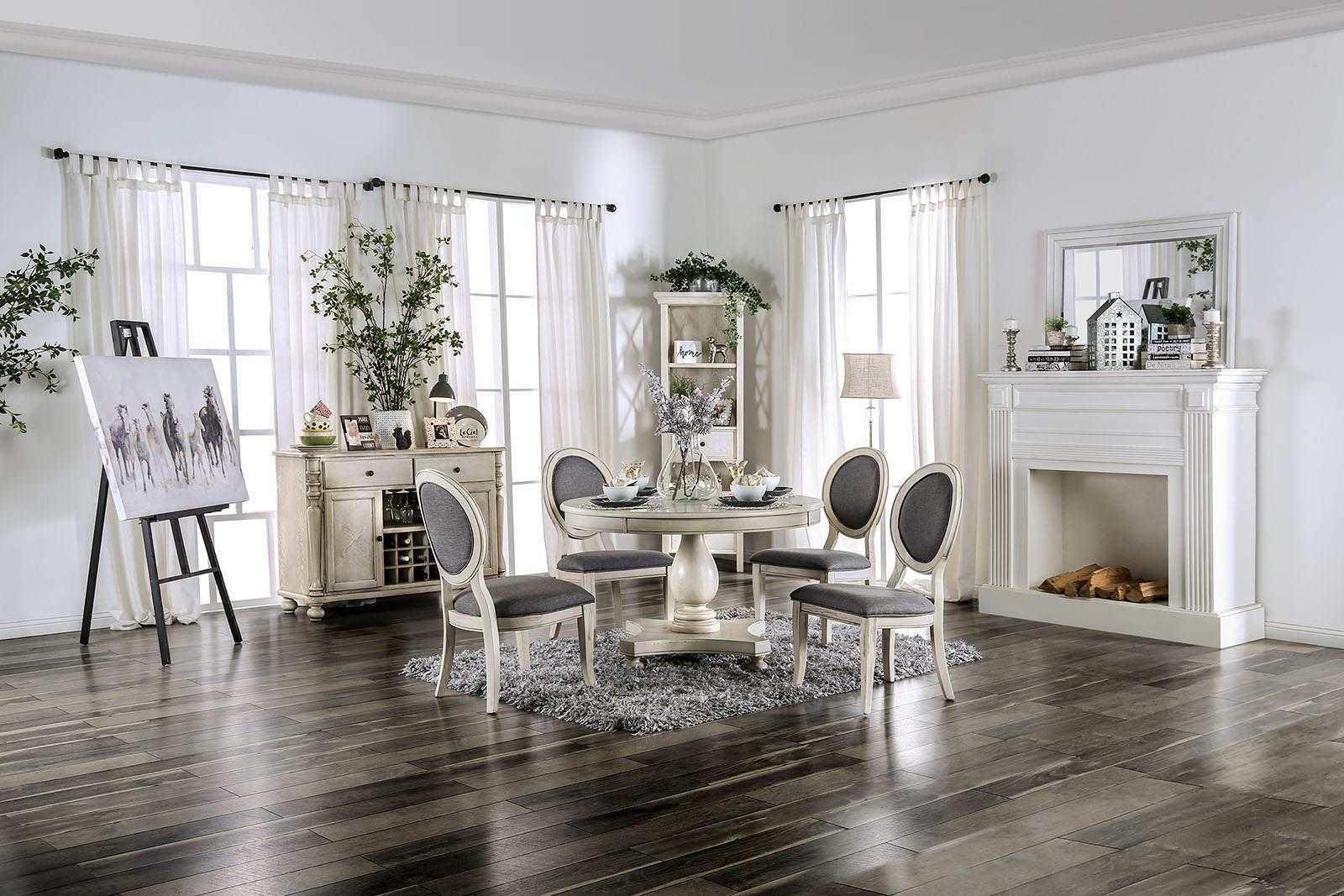 Kathryn Antique White & Gray Side Chair (Set of 2) - Image 6