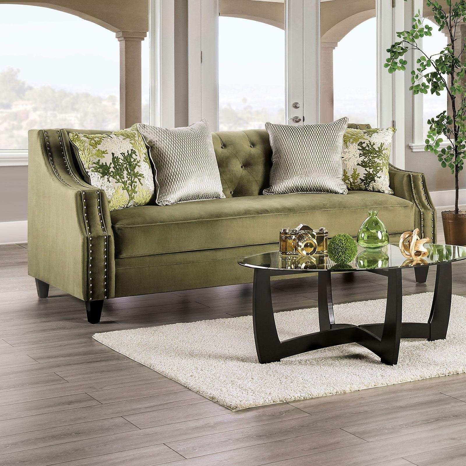 Kaye Green Stationary Sofa & Loveseat 2pc - Image 2